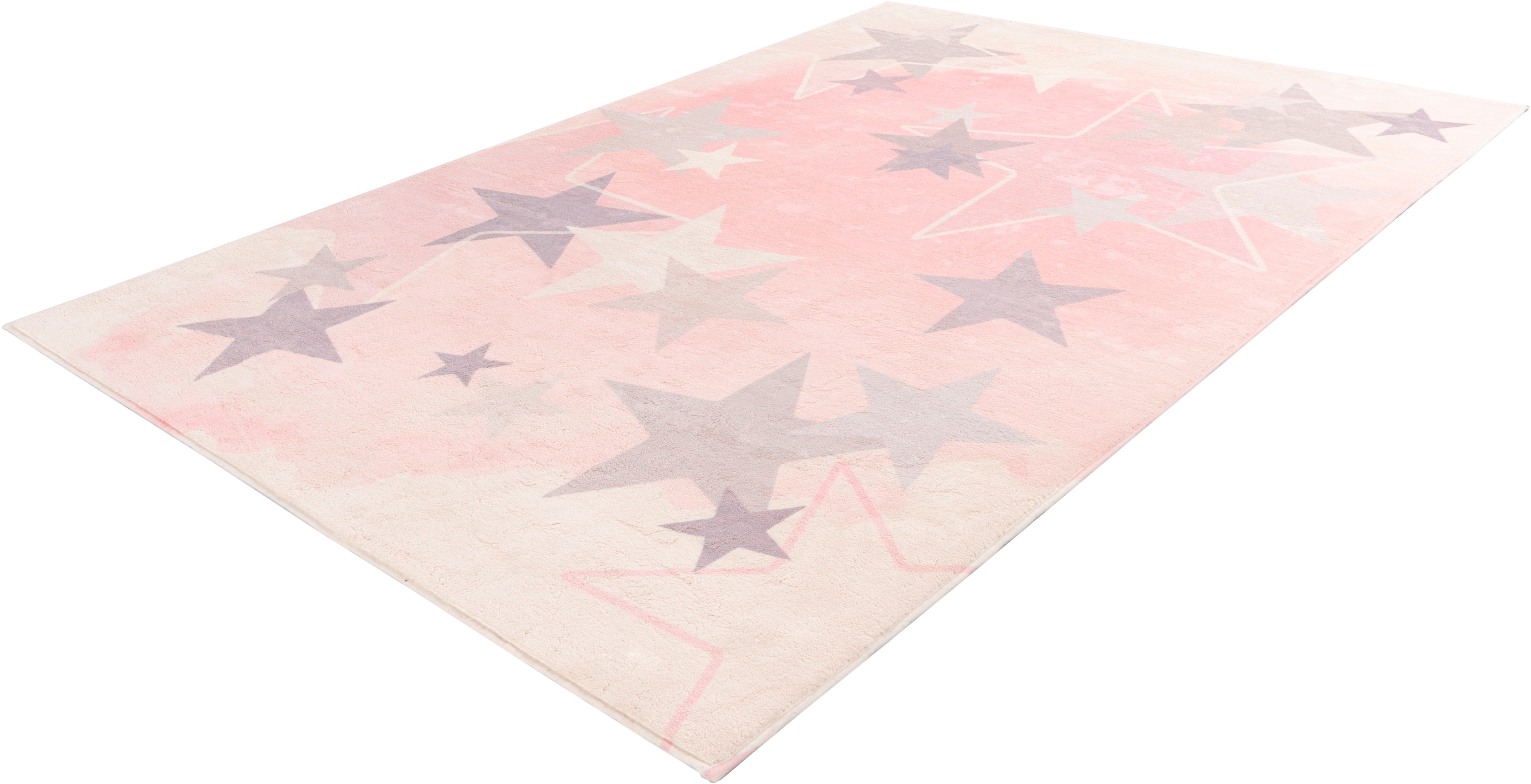 Obsession Kinderteppich »My Stars 410«, rechteckig, 10 mm Höhe, Kurzflor, Motiv Sterne, Kinderzimmer