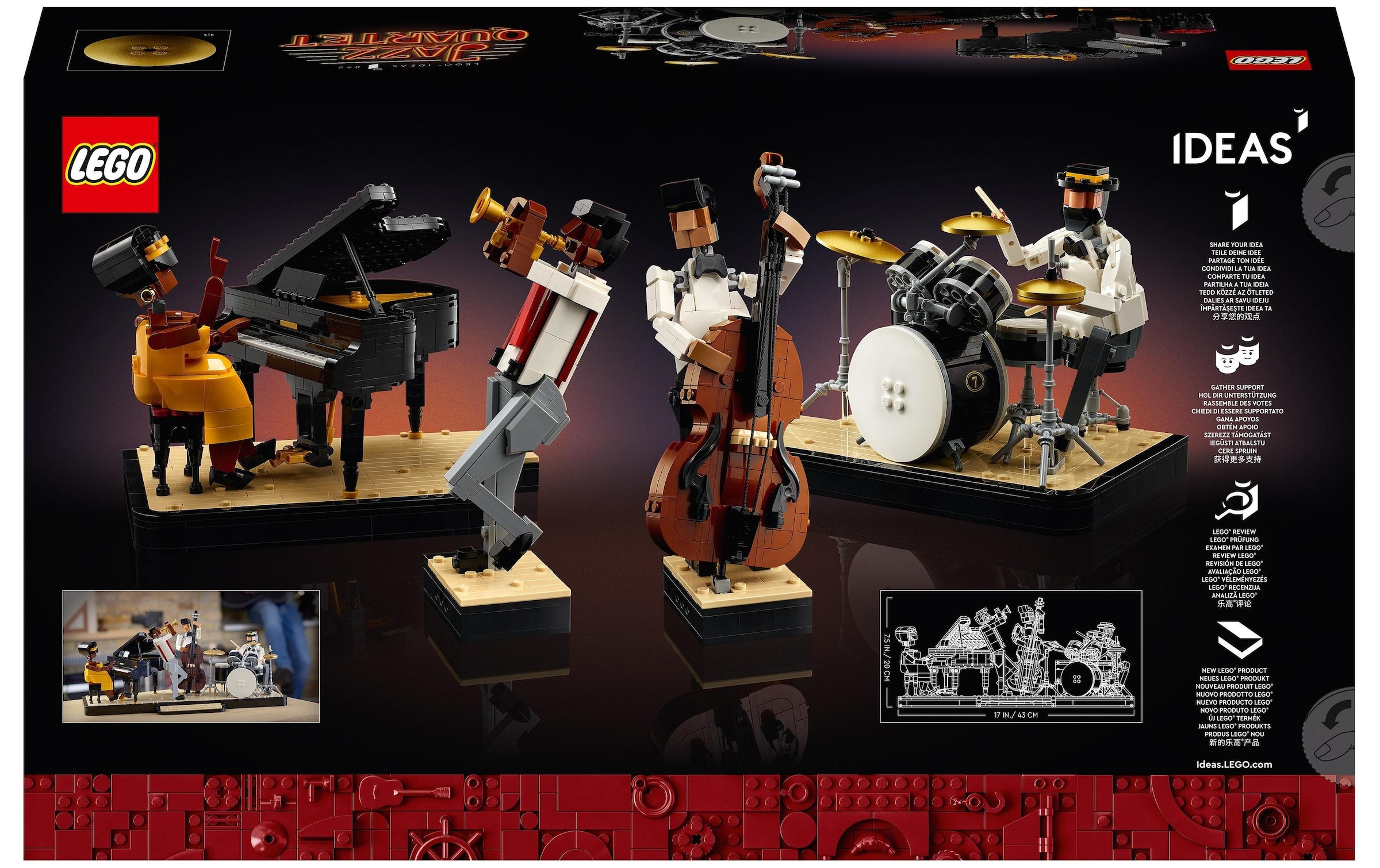 LEGO® Konstruktionsspielsteine »21334 Jazz Quartet«, (1606 St.)