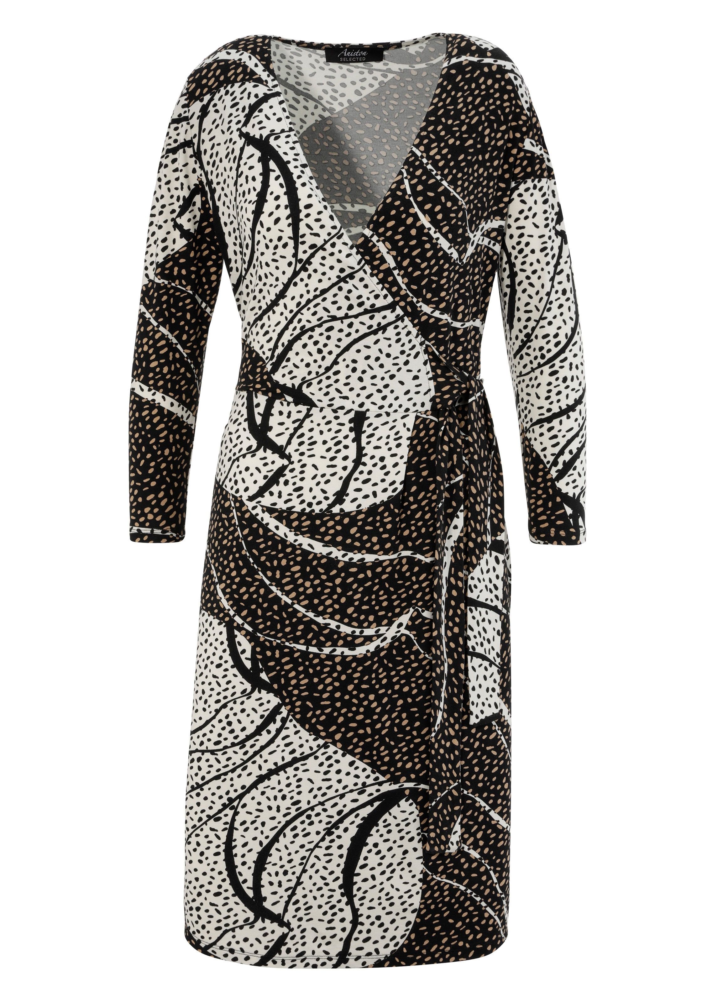 Aniston SELECTED Jerseykleid, mit Jelmoli-Versand trendy | Boutique en ligne Allover-Muster