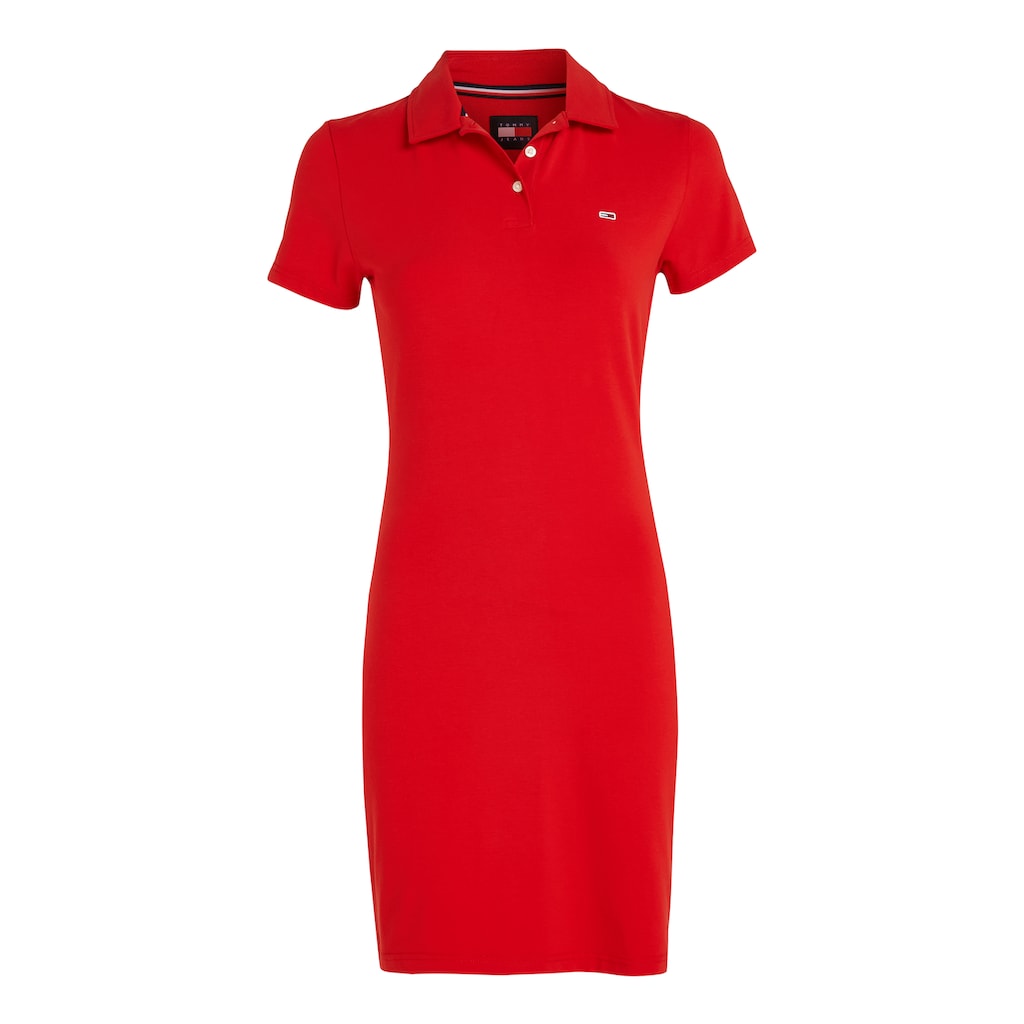 Tommy Jeans Polokleid »TJW ESSENTIAL POLO DRESS«, mit Tommy Jeans Flagge