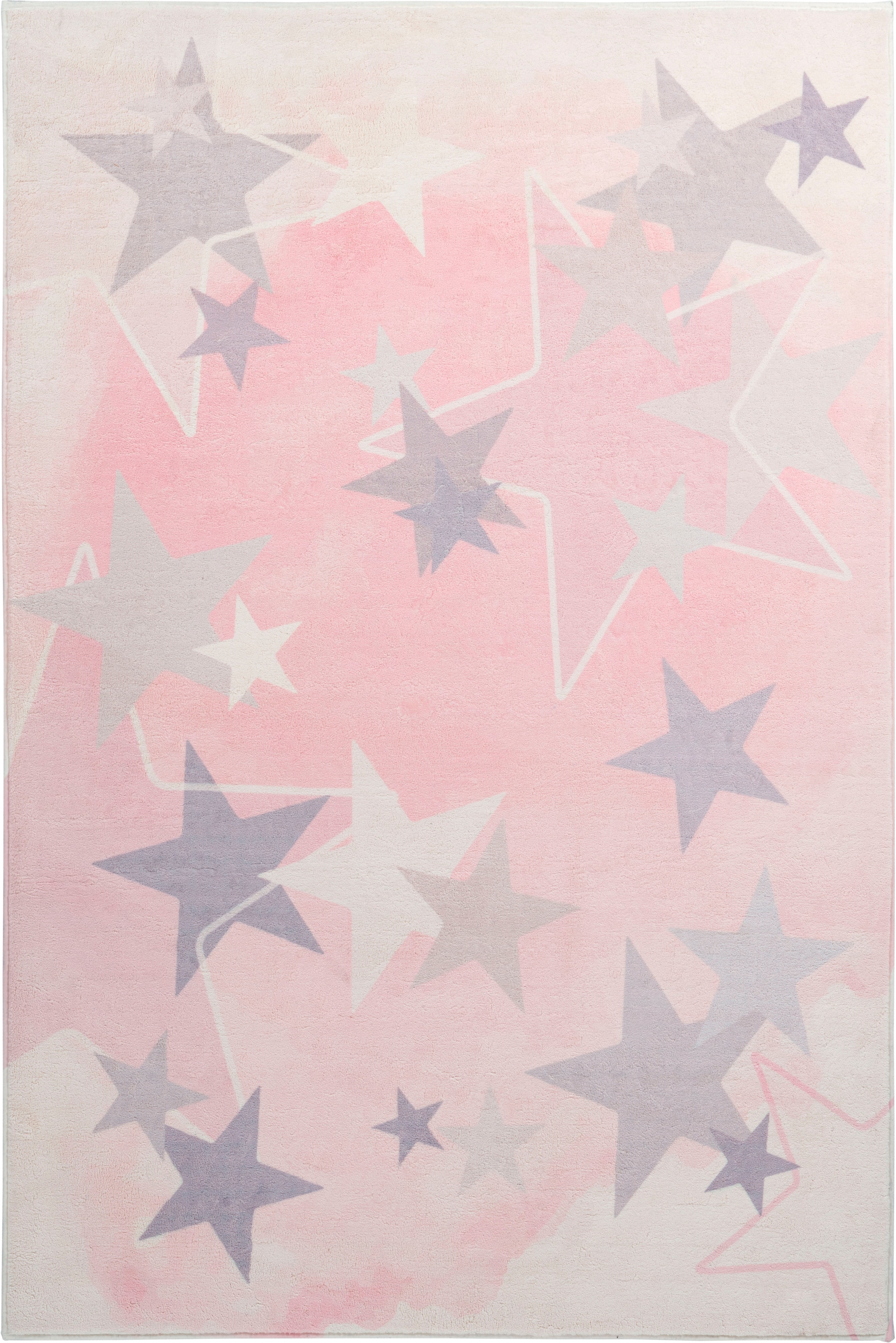 Obsession Kinderteppich »My Stars 410«, rechteckig, 10 mm Höhe, Kurzflor, Motiv Sterne, Kinderzimmer