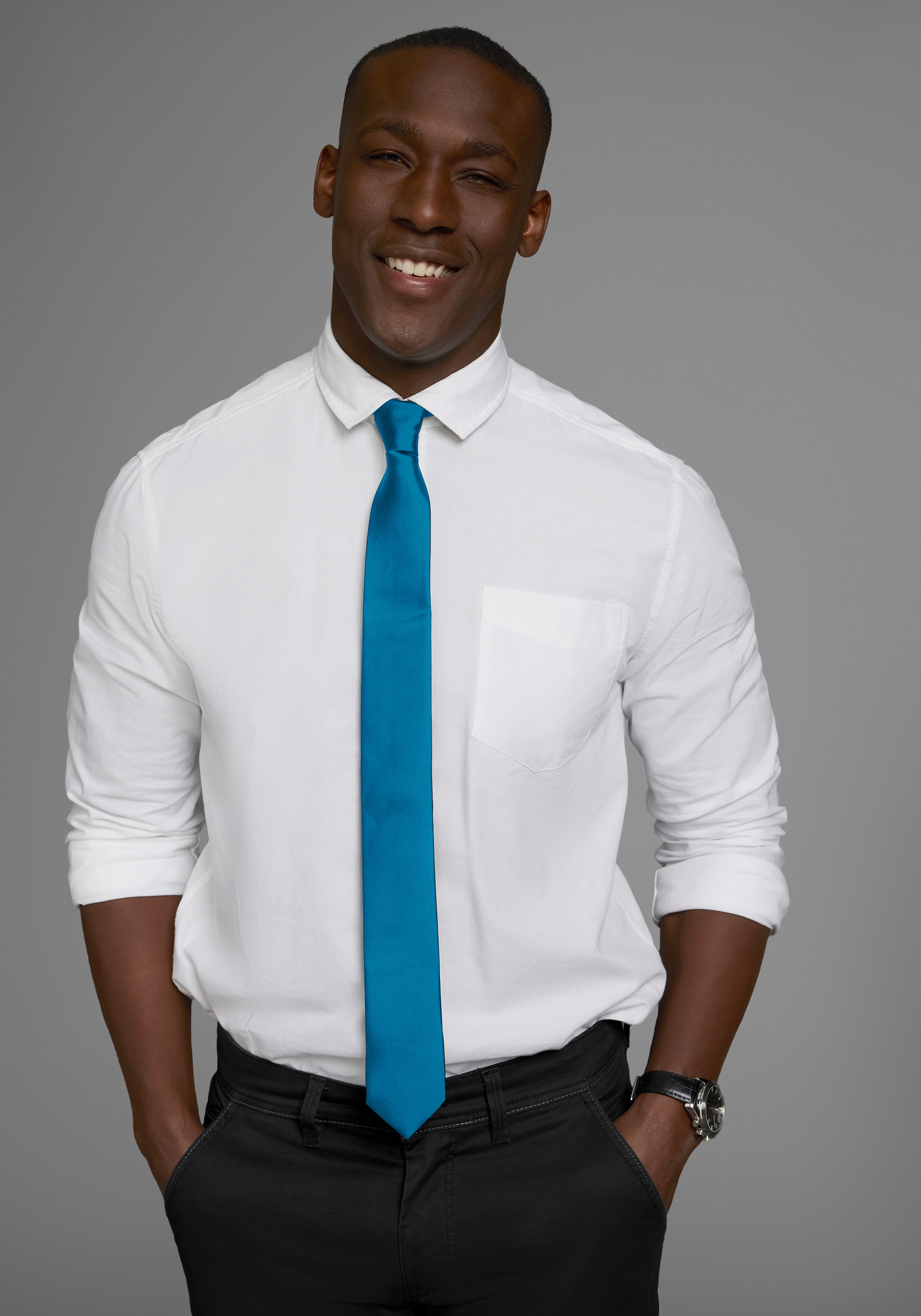 Mans World Krawatte in klassischen Farben & Slim-Breite - neue Farben bordeaux & petrol