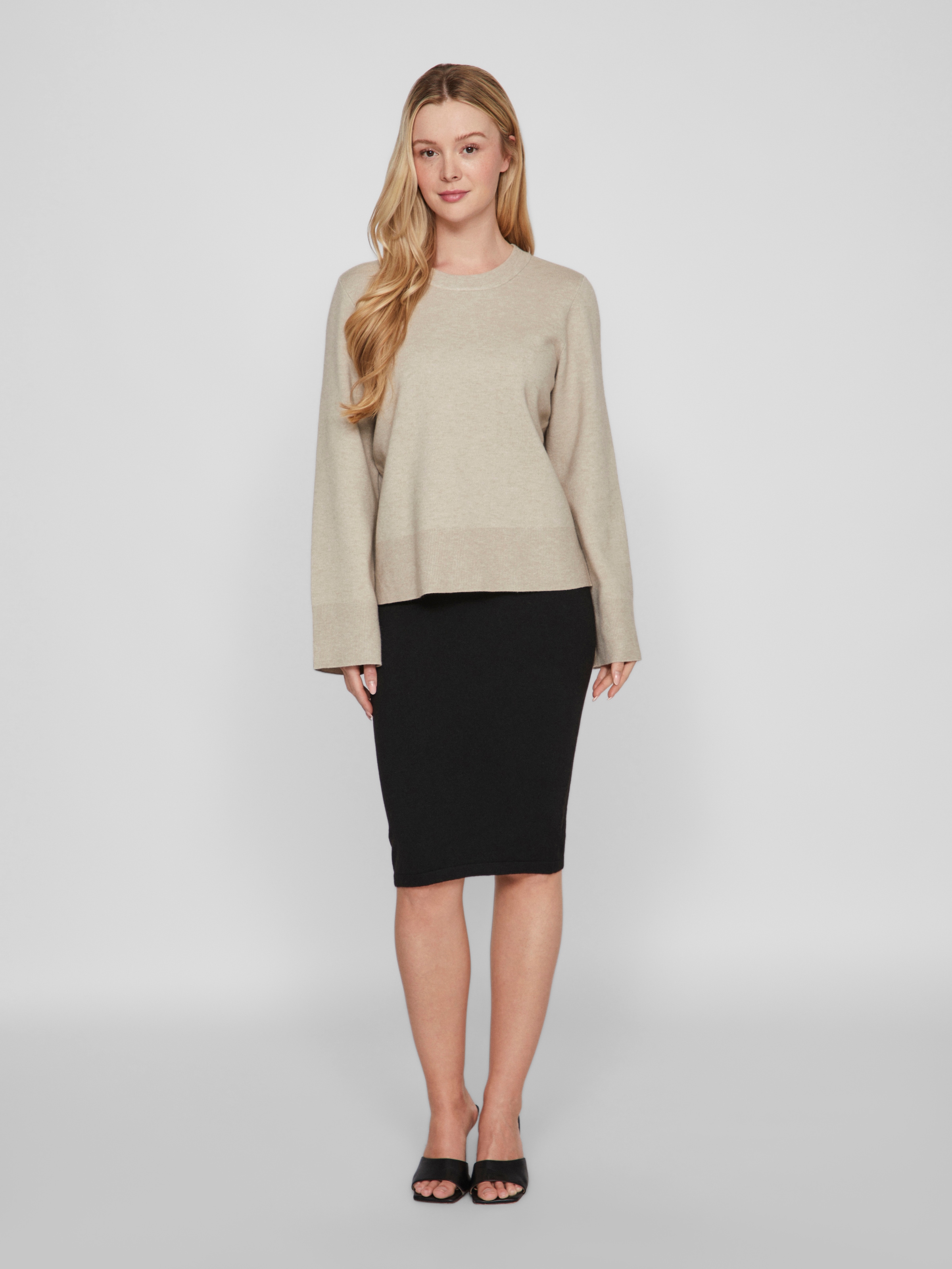 Vila Rundhalspullover »VICASSIE O-NECK L/S KNIT TOP - NOOS«