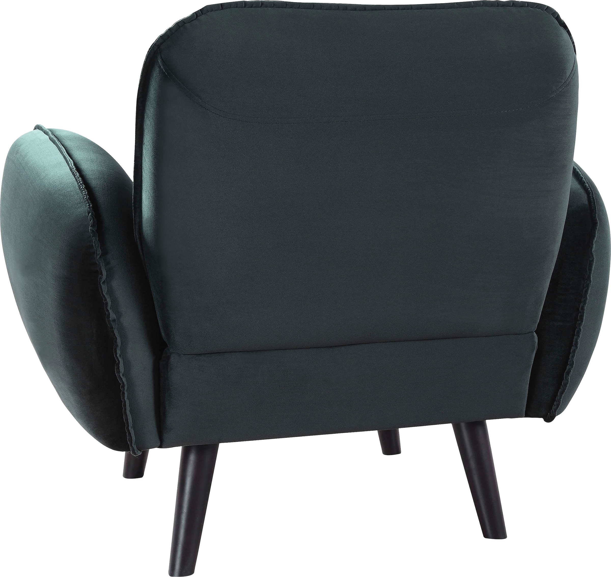 ATLANTIC home collection Sessel »Ben«, mit Wellenunterfederung, Massivholzfüsse, frei im Raum stellbar
