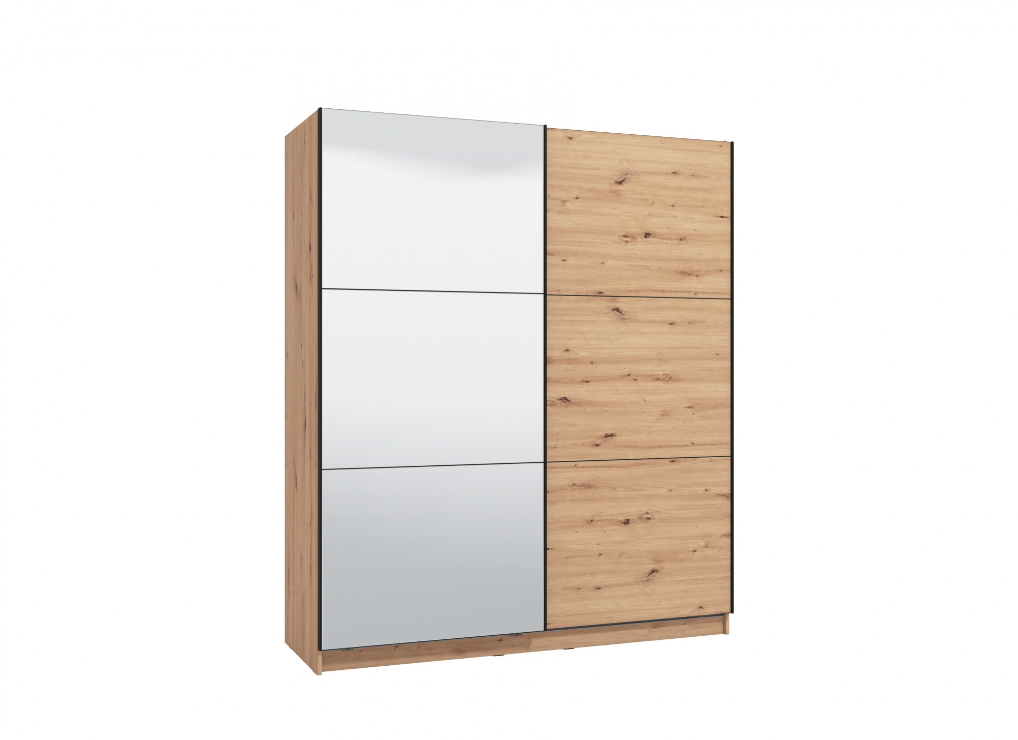 INOSIGN Schwebetürenschrank »Sierra Kleiderschrank mit Spiegel Wäscheschrank Garderobe«, Topseller INKLUSIVE Inneneinteilung, FSC-Zertifiziert