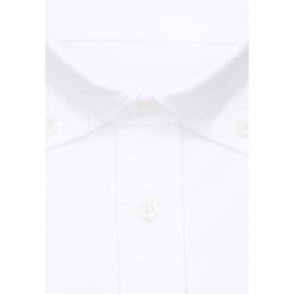 seidensticker Businesshemd »Slim«, Slim Langarm Button-Down-Kragen Uni