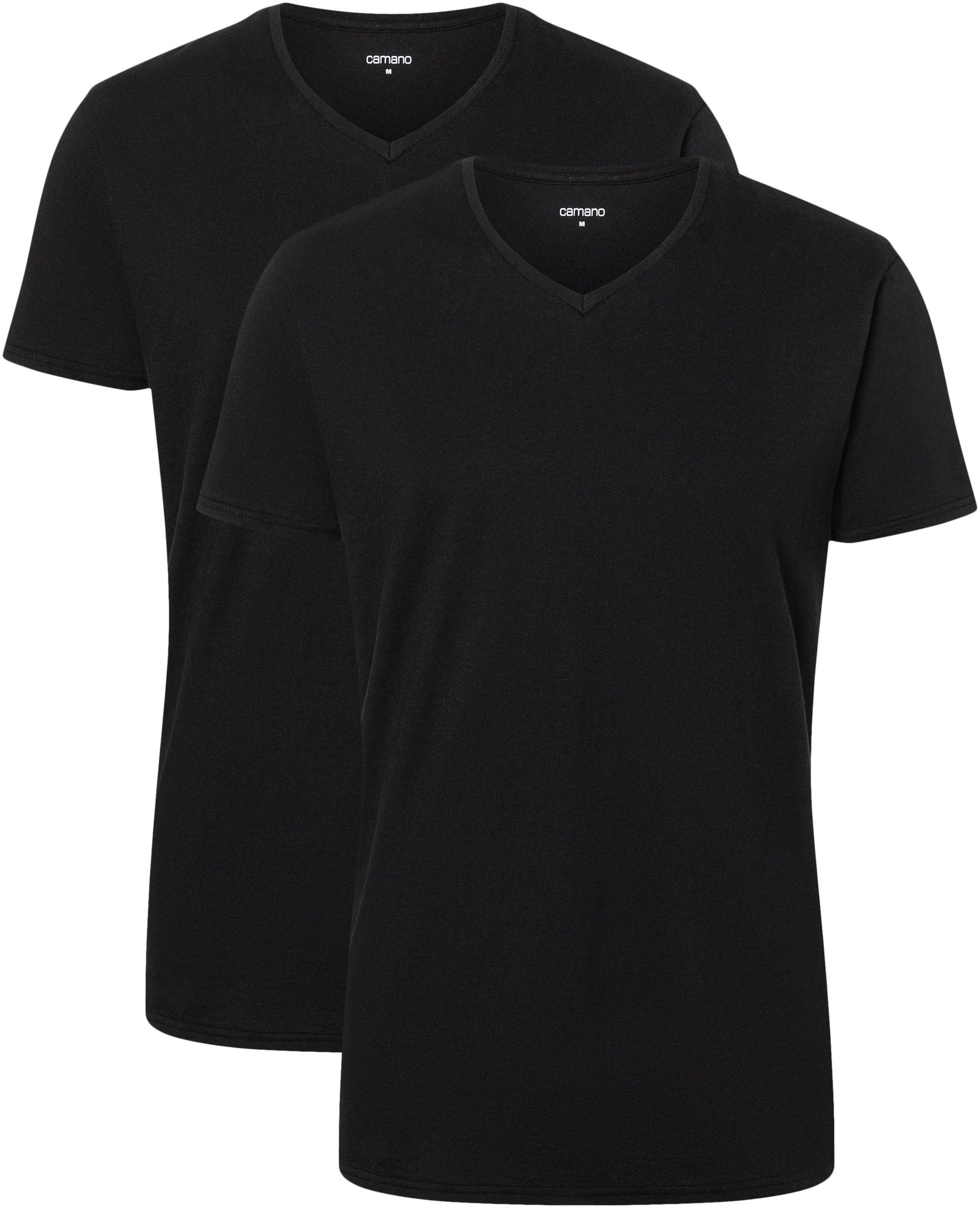Camano T-Shirt »comfort« 2er Pack, mit V-Ausschnitt