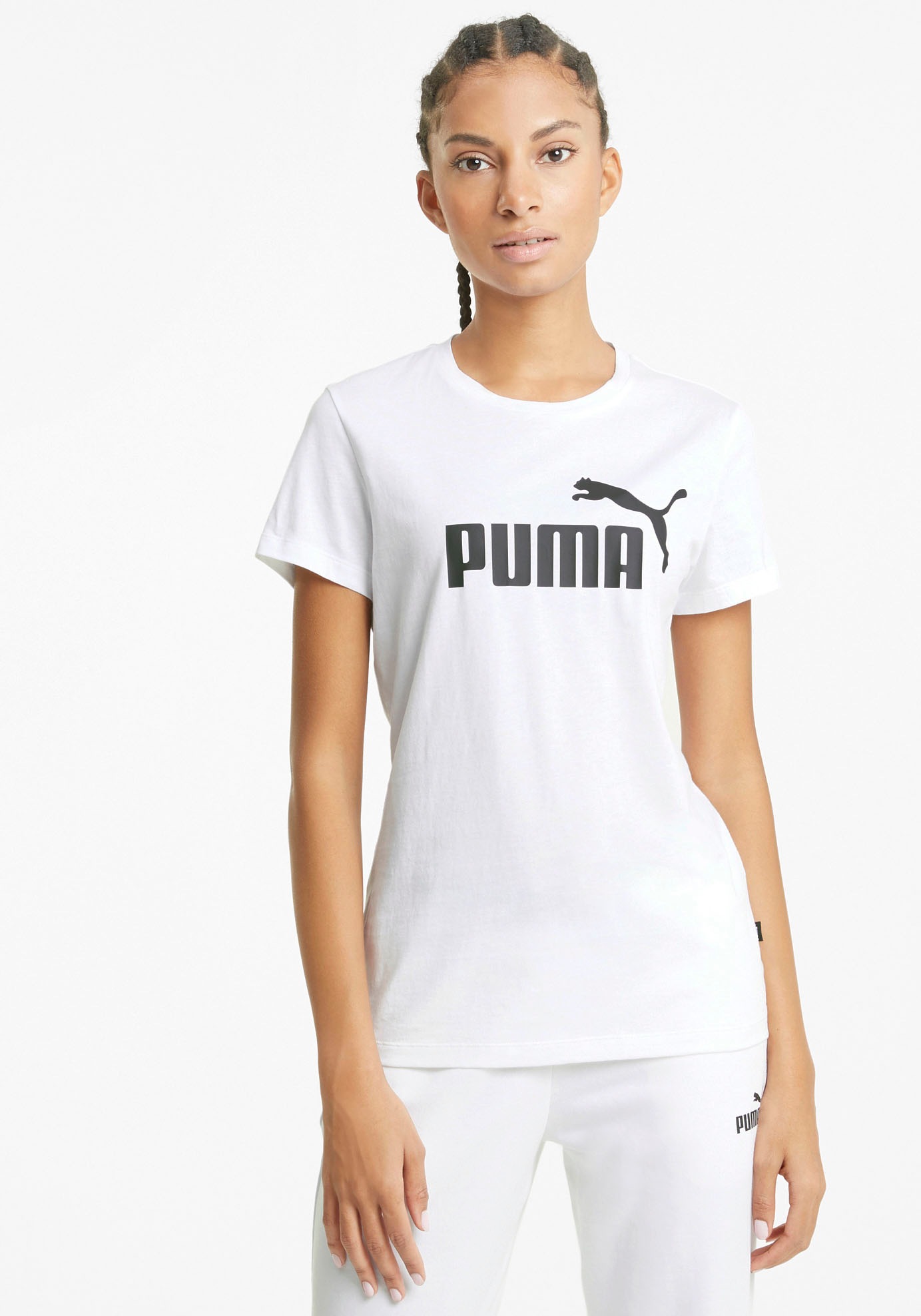 PUMA T-Shirt »ESS LOGO TEE« Regular Fit Passform, sportlicher Stil, Kurzarmdesign