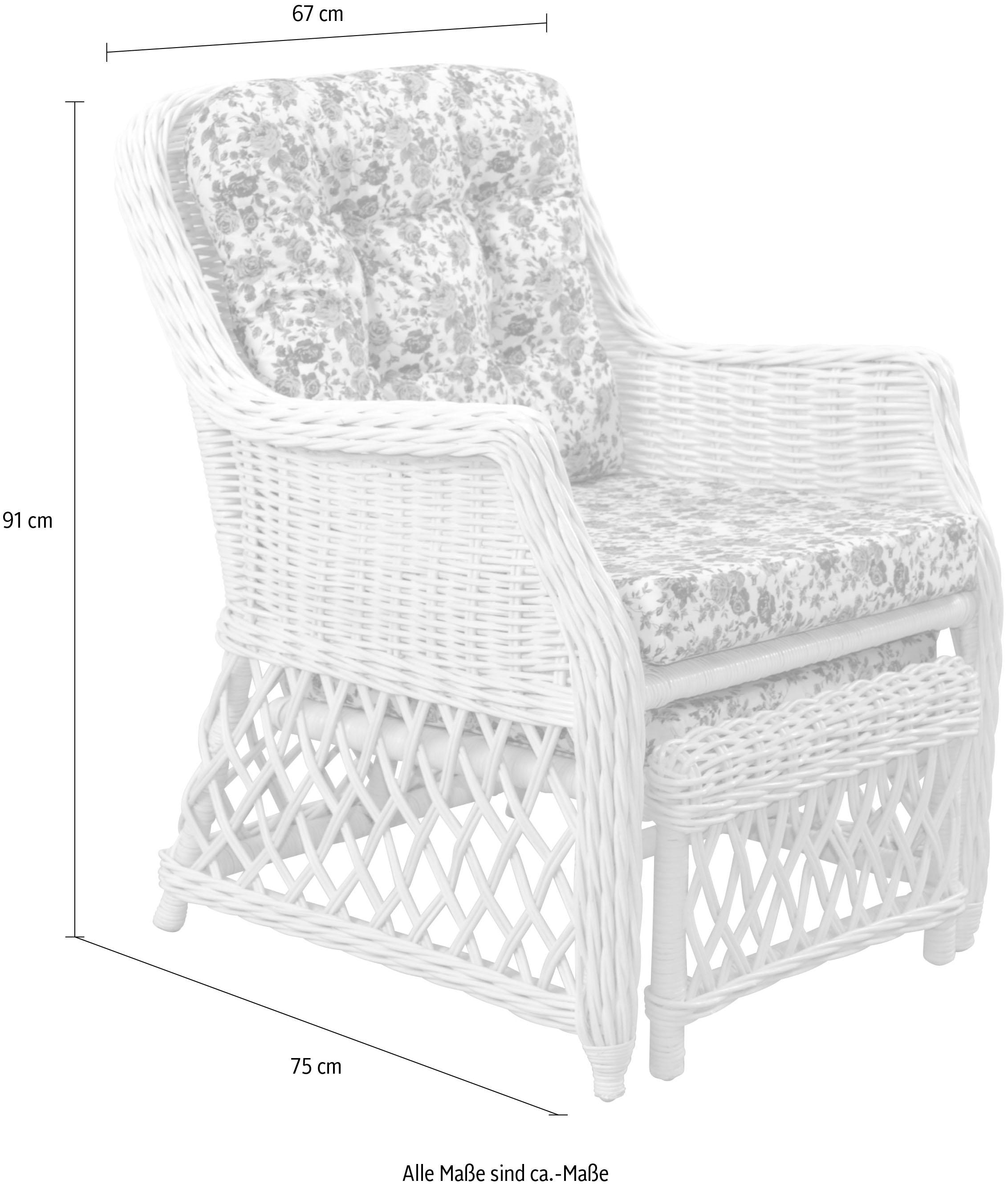 affaire Jelmoli-Versand (B/T/H): kaufen Home Rattanstuhl, Masse | (67/75/91) online Handarbeit,