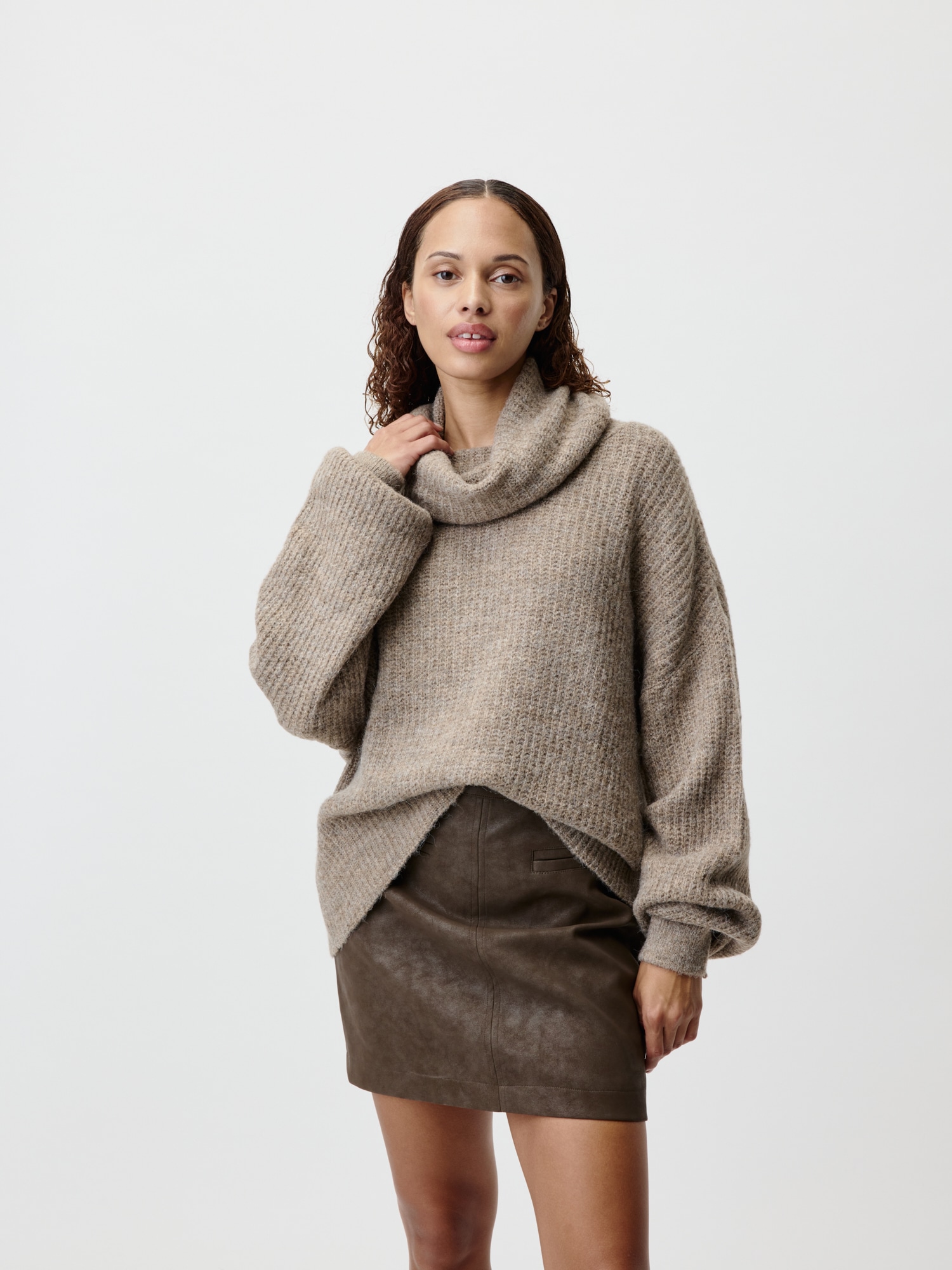 LeGer Strickpullover "Jarine, LeGer by Lena Gercke" Loose fit mit Rundhalsausschnitt