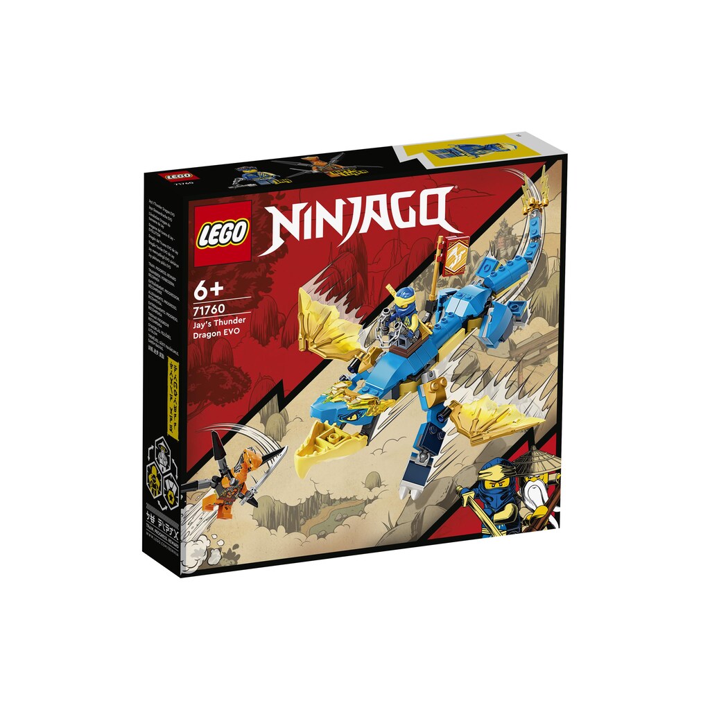 LEGO® Spielbausteine »Jays Donnerdrache EVO«, (140 St.)