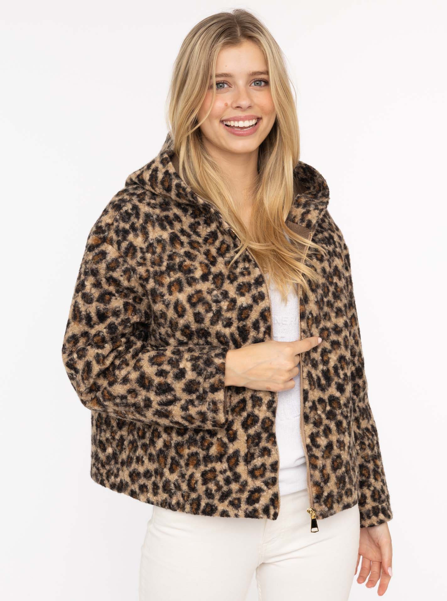 Zwillingsherz Kurzjacke »"Fur"« Kapuze, Reissverschluss, Seitliche Taschen