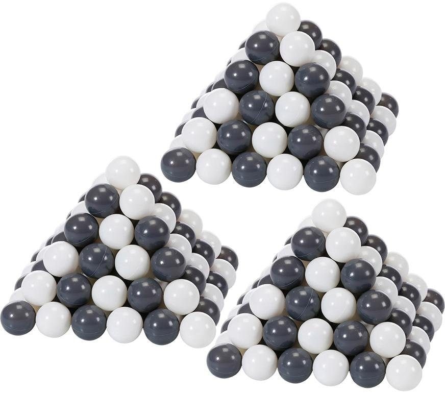 Knorrtoys® Bällebad-Bälle »300 Stück, Grey/Cream«