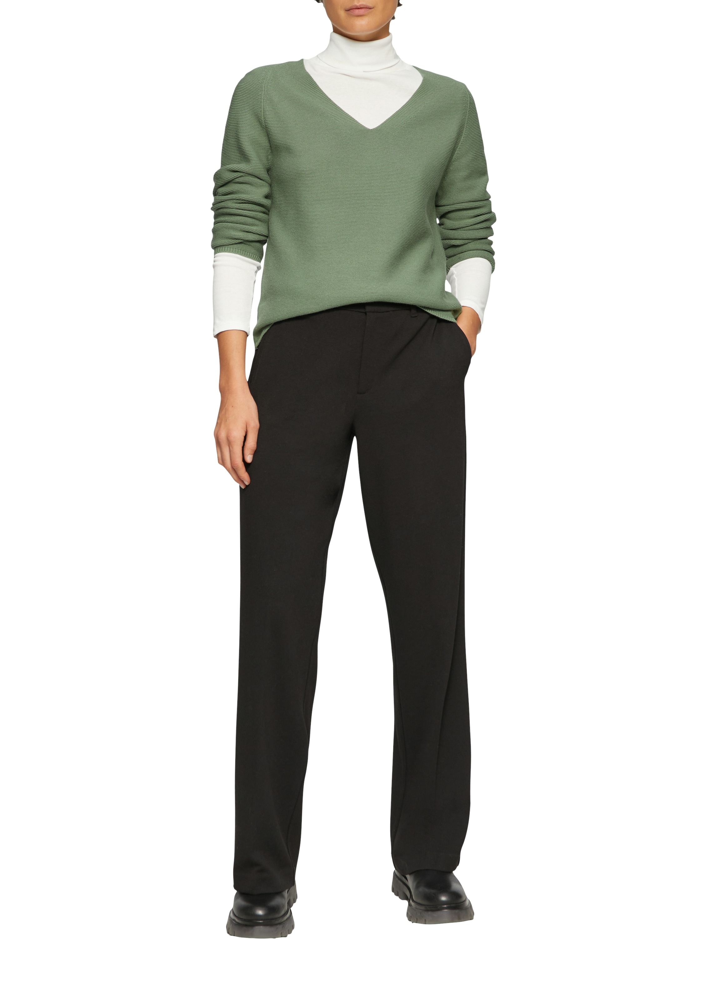 s.Oliver Strickpullover, mit V-Ausschnitt