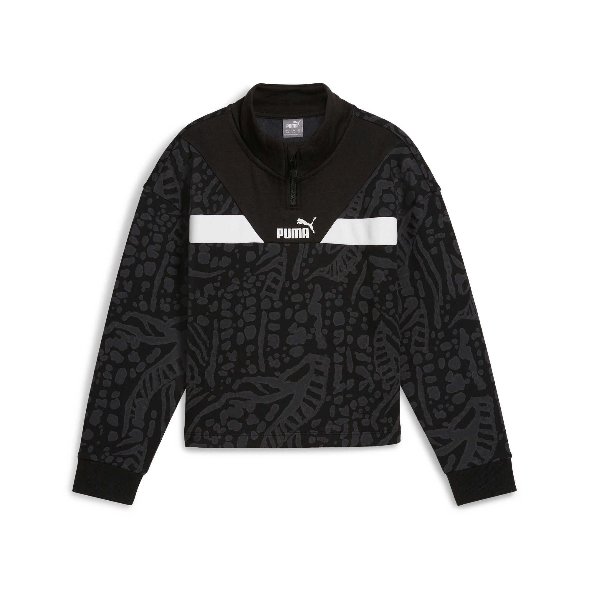 PUMA Kapuzensweatshirt »POWER HYPERNATURAL AOP HALF-ZIP FL G«, für Jugendliche, mit sportlichem Stil, mit Kapuze, Relaxed Fit