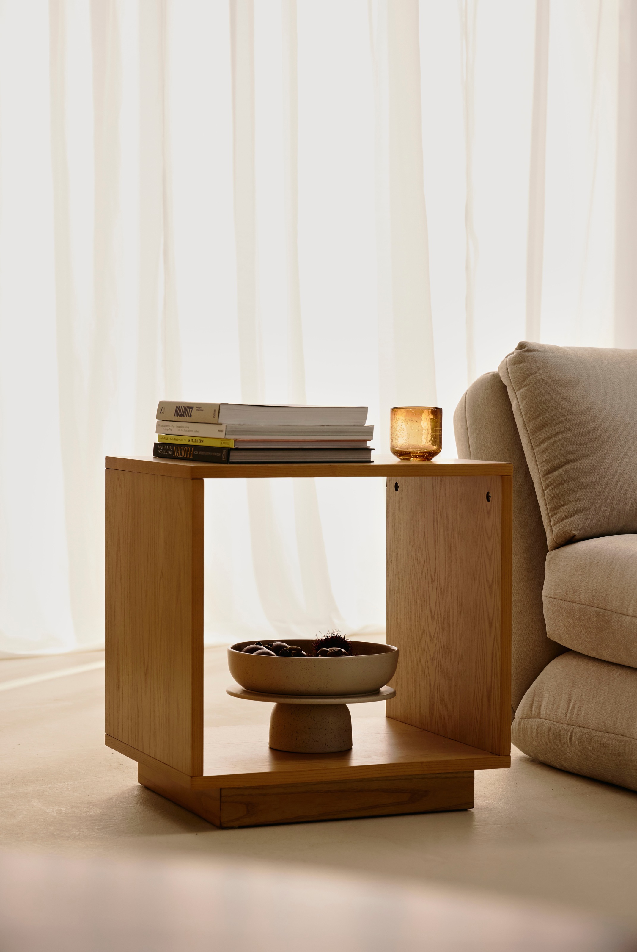 LeGer Home by Lena Gercke Beistelltisch »Grelia«, Minimalistischer Würfel, klare Linien, vielseitig einsetzbar, B 50 cm