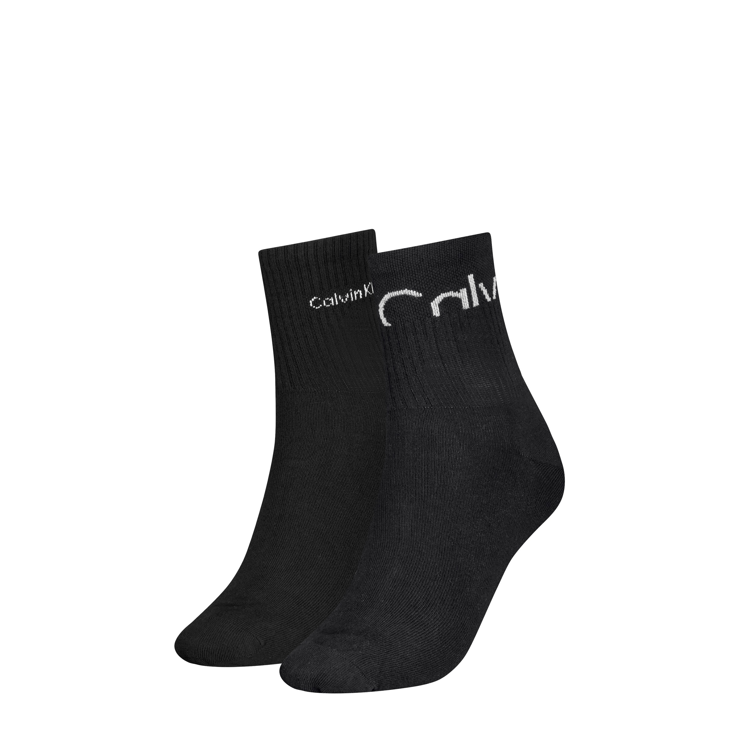 Calvin Klein Jeans Socken »CKJ WOMEN SHORT SOCK 2P CUT LOGO« 2er Pack