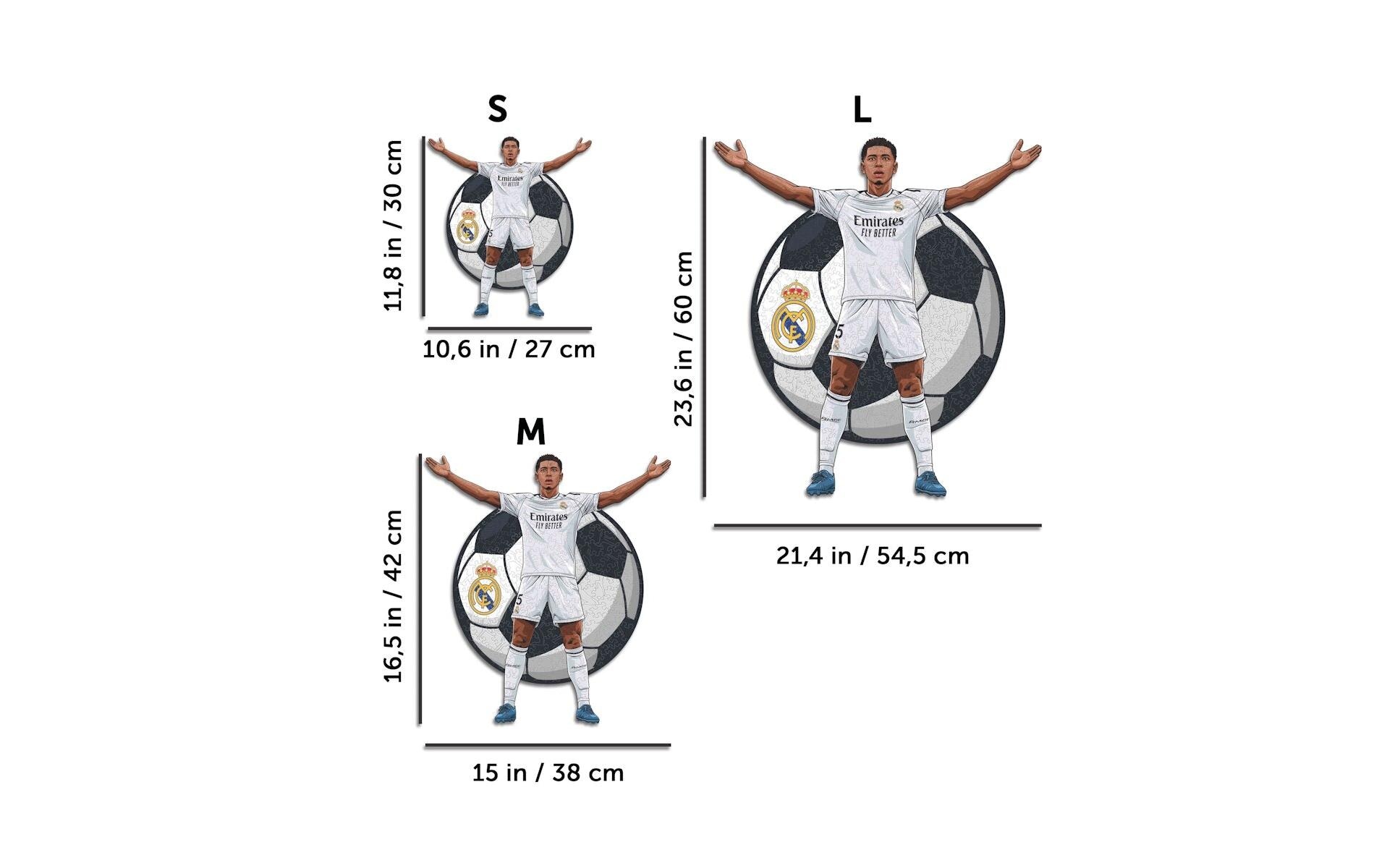 Puzzle »Iconic Jude Bellingham – Real Madrid«, Holzart: Birke (Herkunftsland: China)