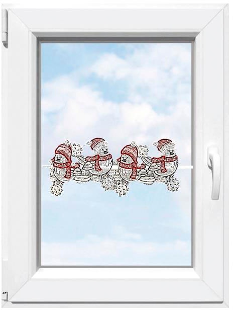 online Fensterdekoration Stickereien (1 »Wintervögel«, \