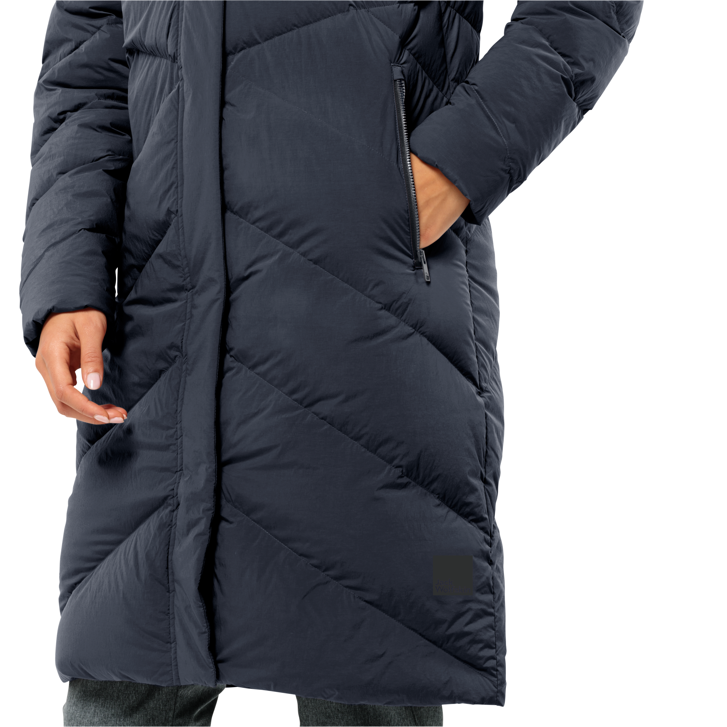 Jack Wolfskin Daunenmantel »MARIENPLATZ COAT W«, mit Kapuze