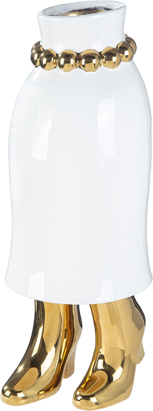 GILDE Tischvase "Vase Frau Donna weiß" Vase, Donna, Figurvase, feminines Design, kunstvoll, Eyecatcher