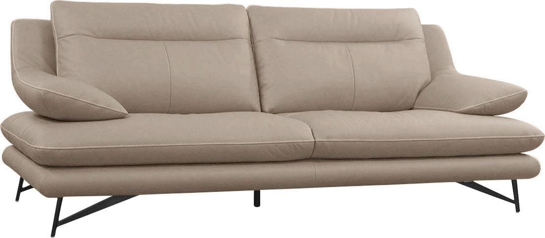 CALIA ITALIA 3-Sitzer »Cezanne, italienisches Design trifft erstklassigen Sitzkomfort, Leder«, Edles Designsofa in besonders langlebigen & pflegeleichten Lederarten