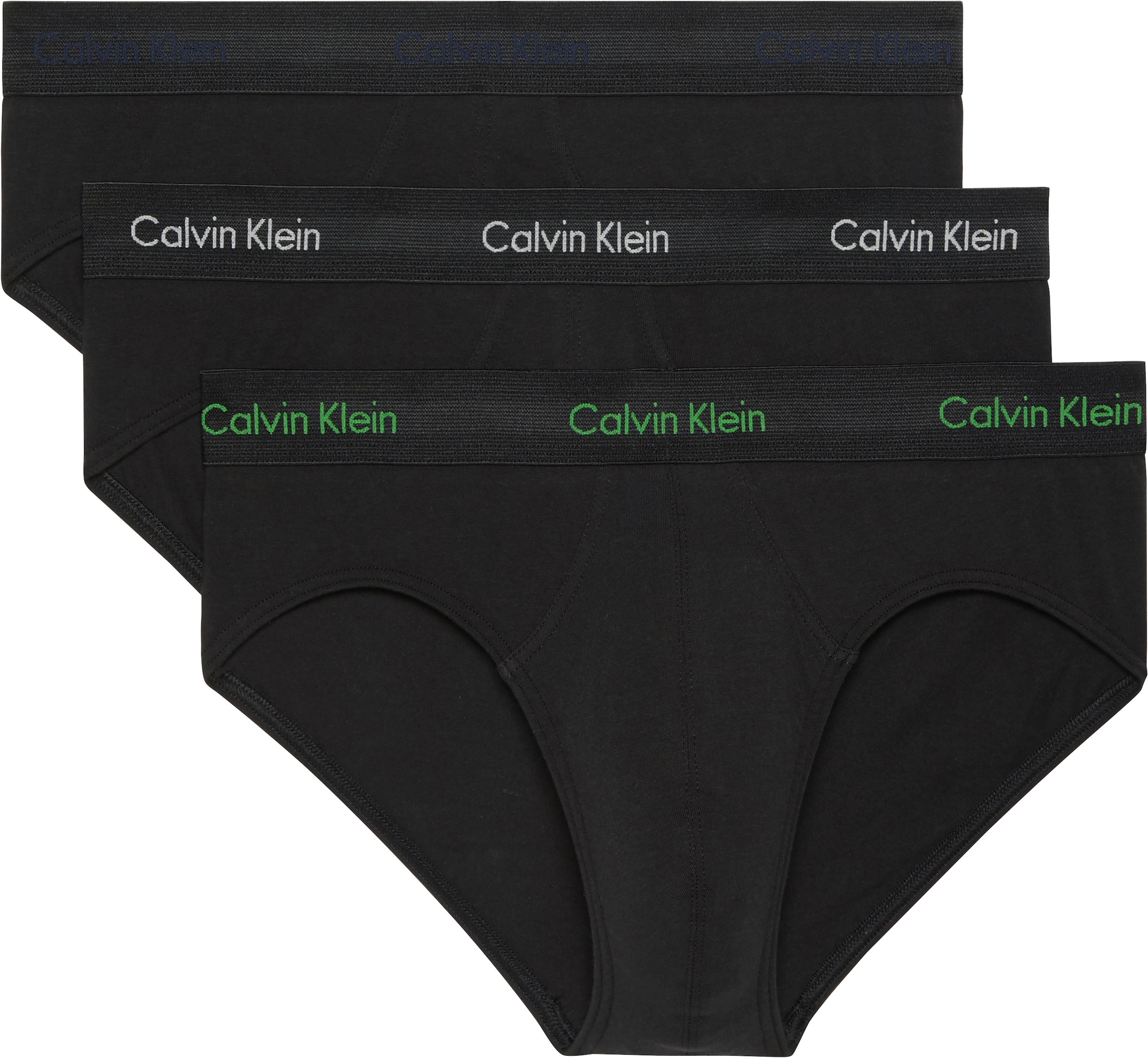 Calvin Klein Underwear Hipster »CK HIP BRIEF 3PK« 3 Stk. mit farbigem Webbund
