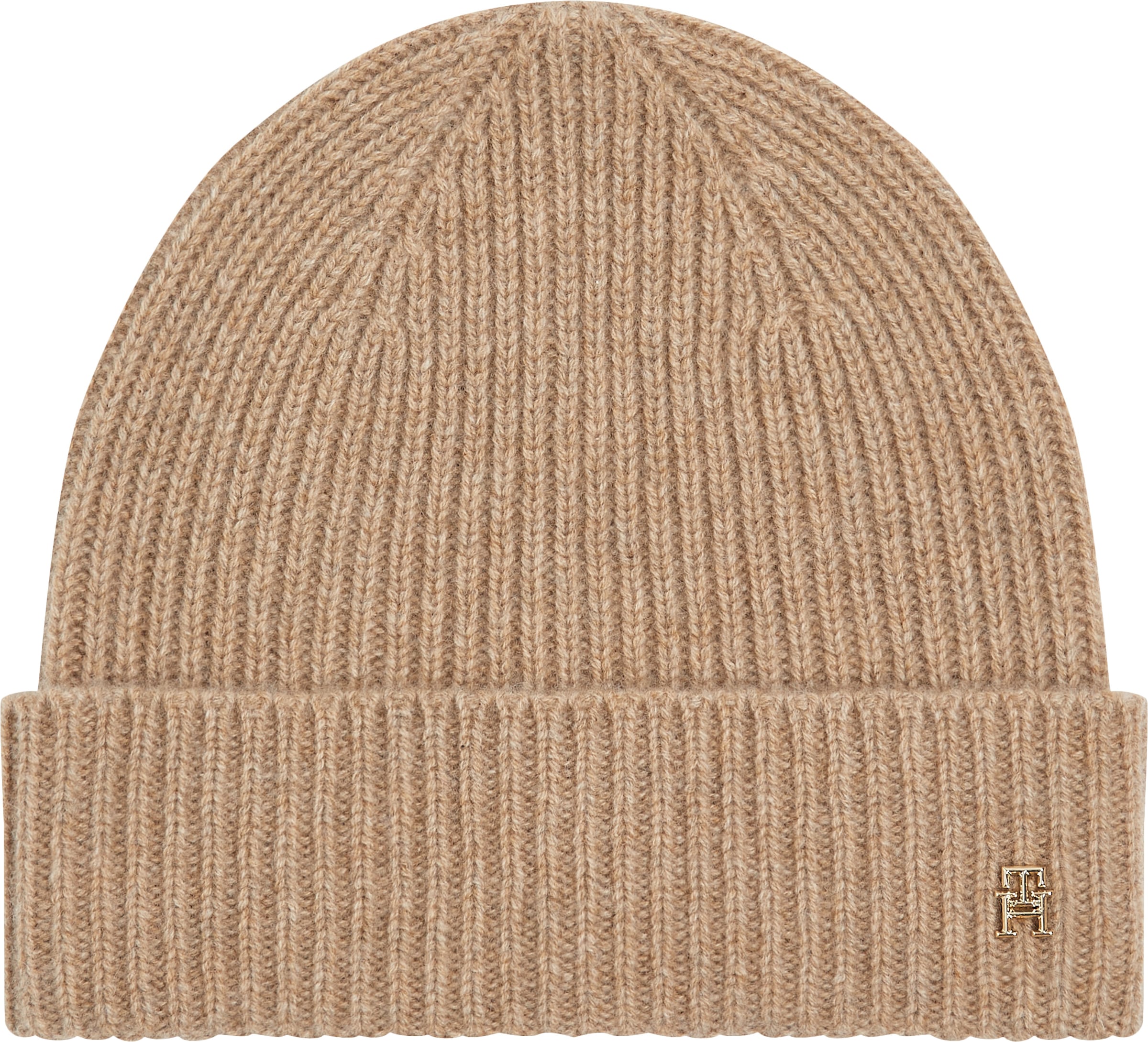 Tommy Hilfiger Strickmütze »CASHMERE CHIC BEANIE«, mit Monogramm-Emblem