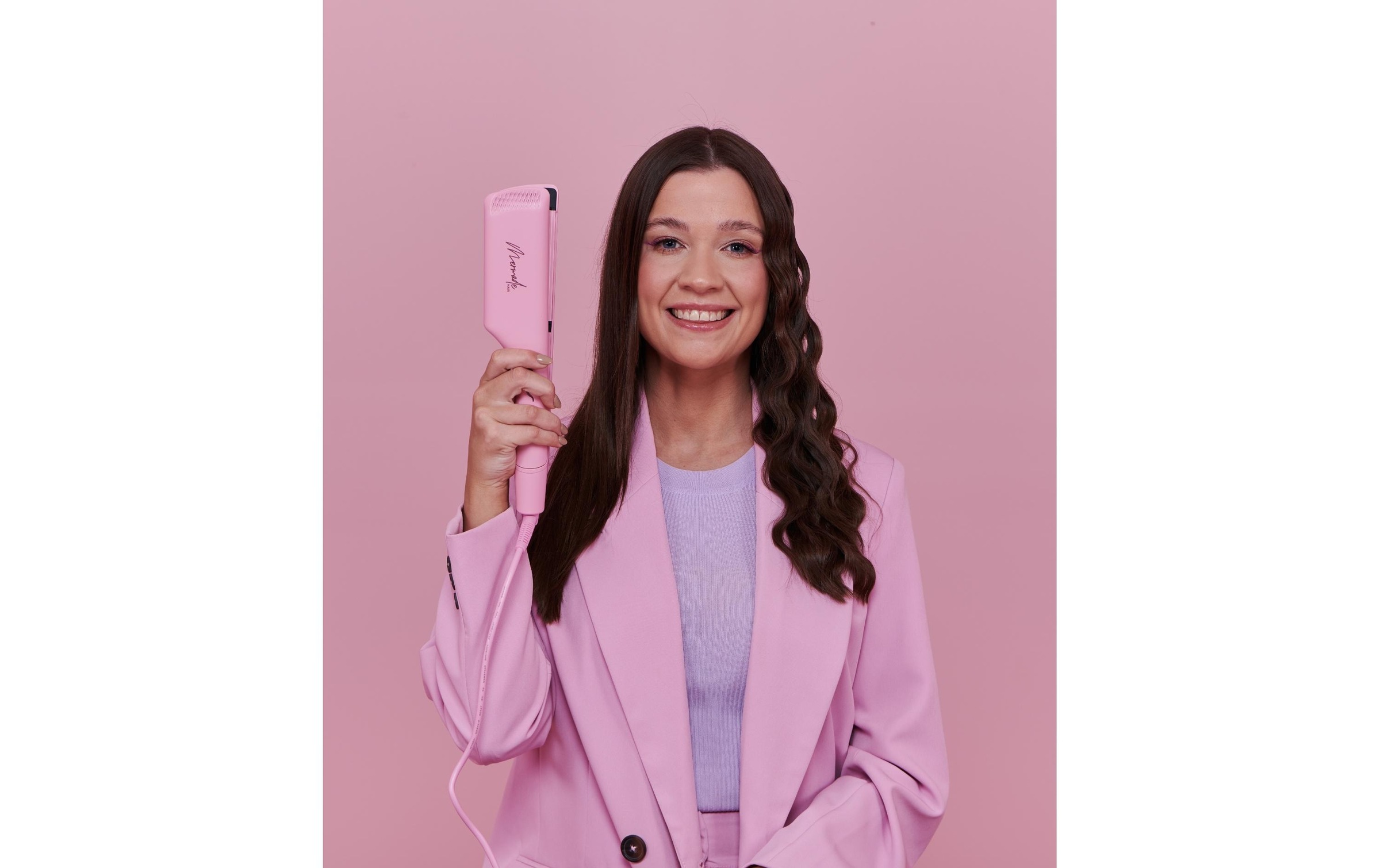 Mermade Hair Welleneisen »Double Waver Pink«