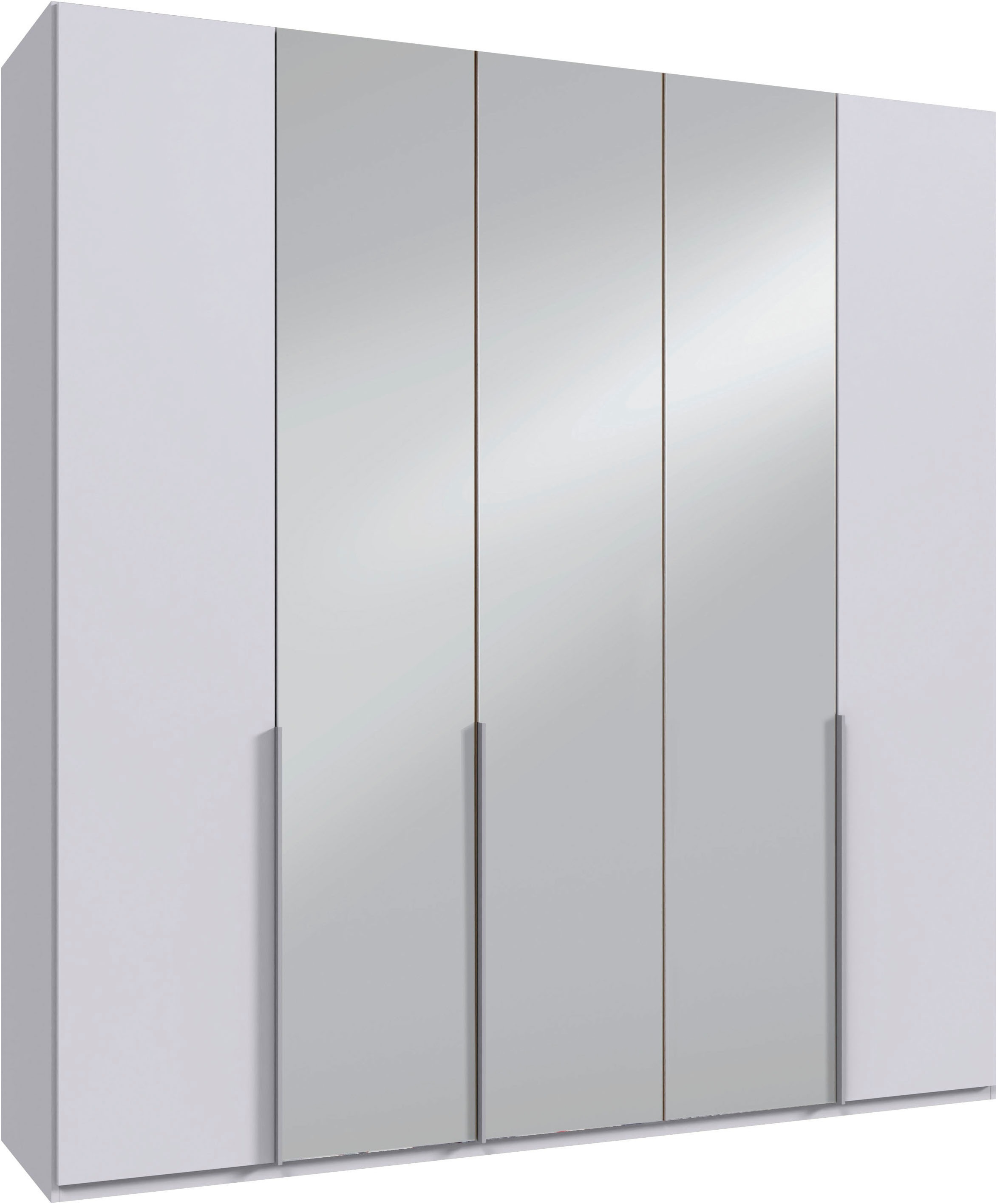 Wimex Kleiderschrank »Mugano,in 5 Breiten,2 Höhen,2 Tiefen, viele Farben, Made in Germany« in Basic oder Premium Ausstattung, mit langen Griffen aus Metall, mit oder ohne Spiegel