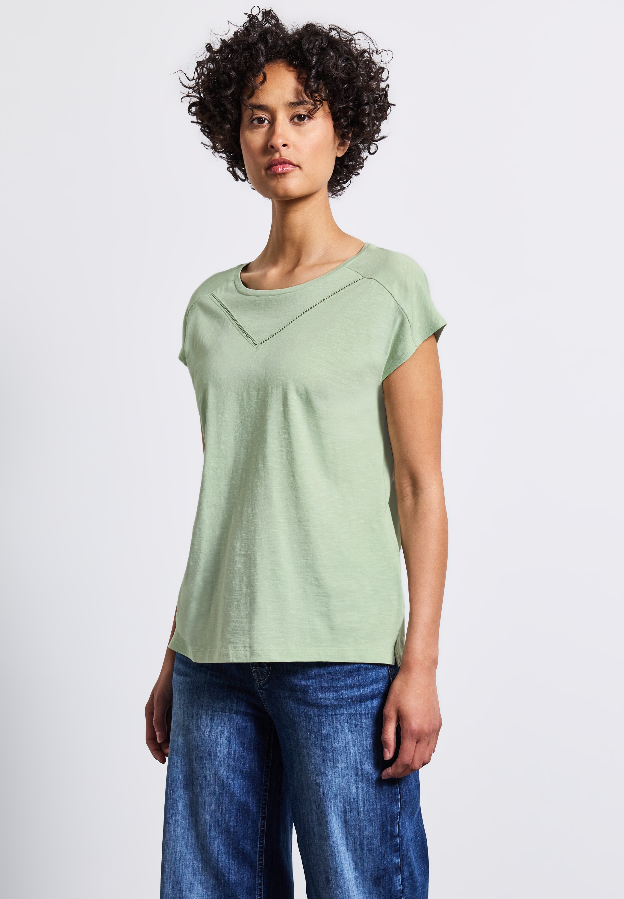 STREET ONE Shirttop mit Deko-Tape