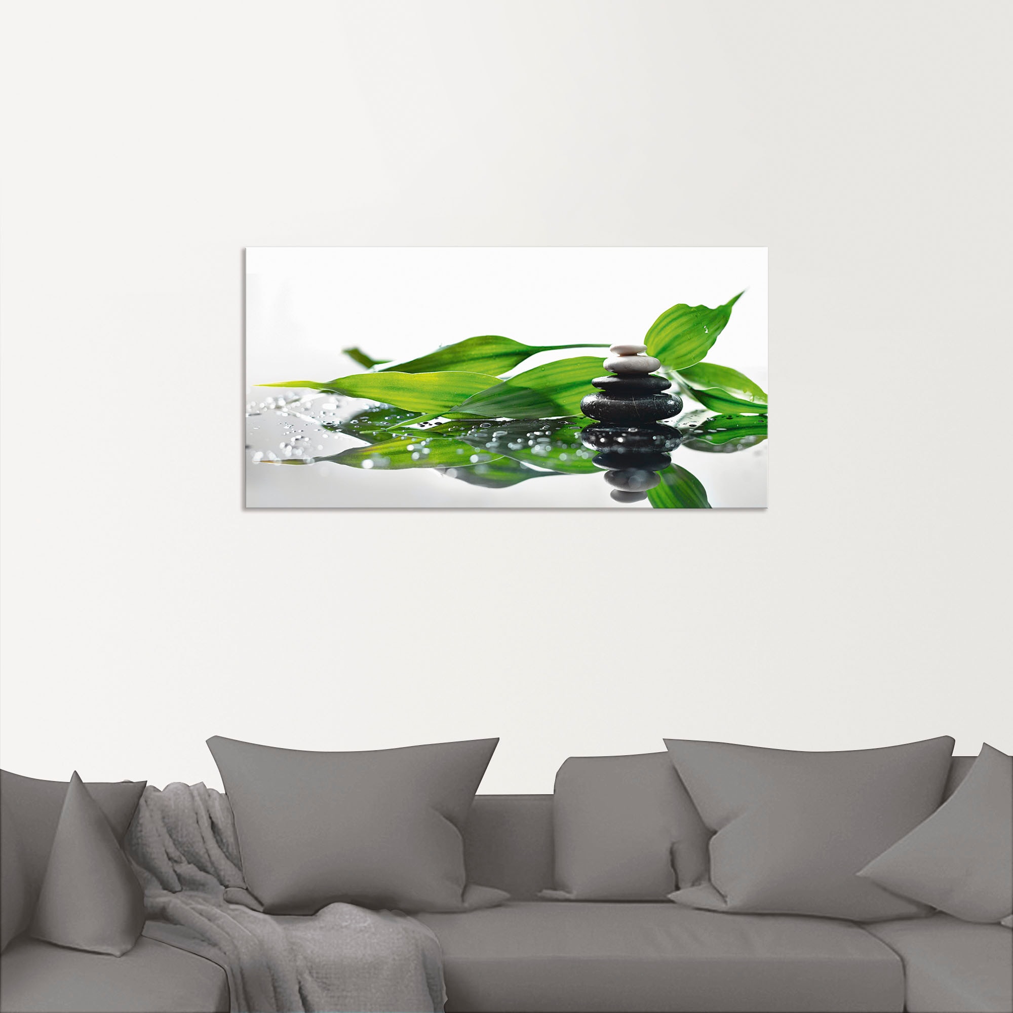 Artland Wandbild »Spa mit Steinen und Bambus«, Zen, (1 St.), als Alubild, Outdoorbild, Leinwandbild in verschied. Grössen
