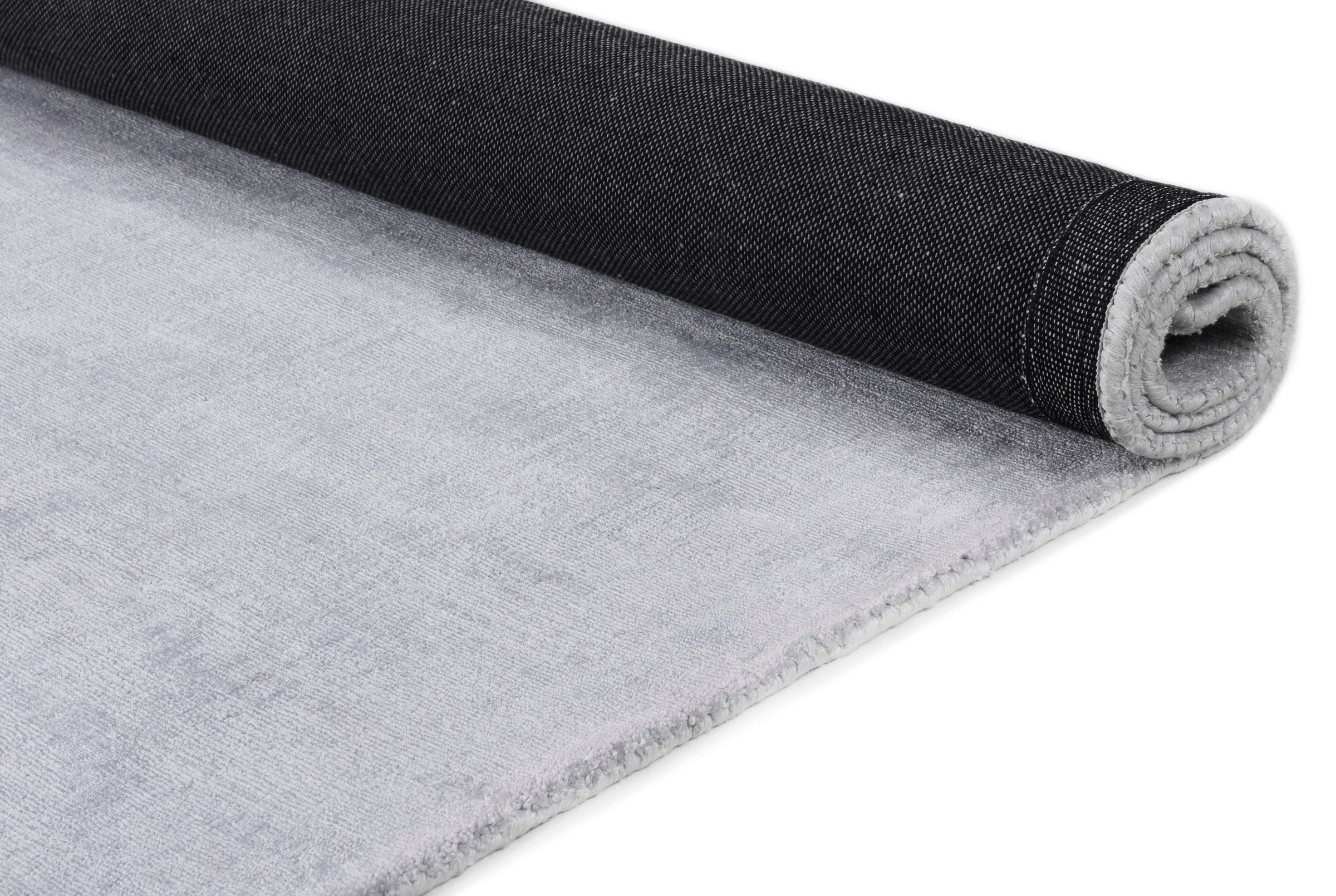 TOM TAILOR HOME Teppich »Shine uni«, rechteckig, 8 mm Höhe, Handweb Teppich, 100% Viskose, handgewebt, mit elegantem Schimmer