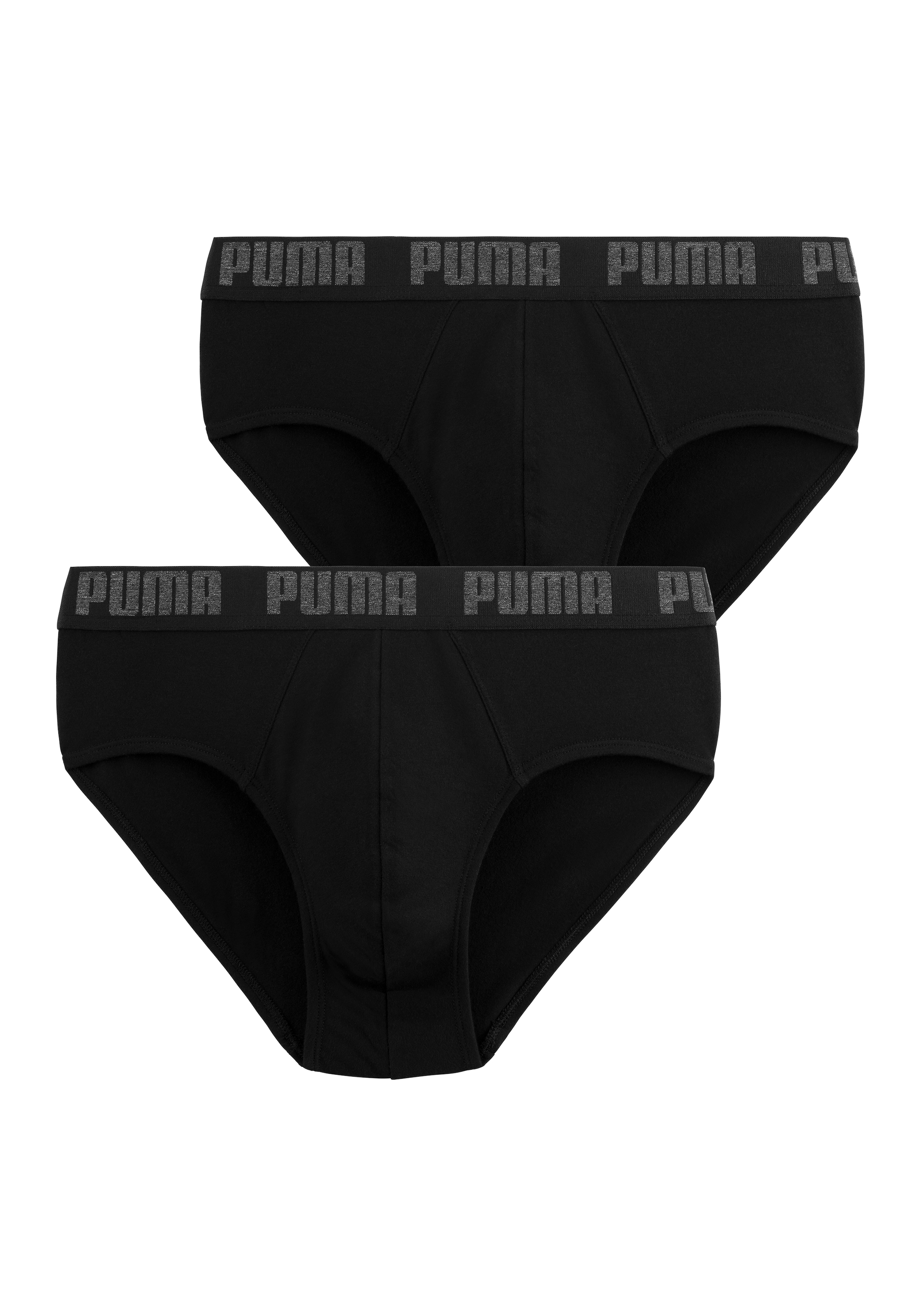 PUMA Slip »PUMA MEN EVERYDAY BRIEFS 2P« Packung, 2er Pack, mit Logobund