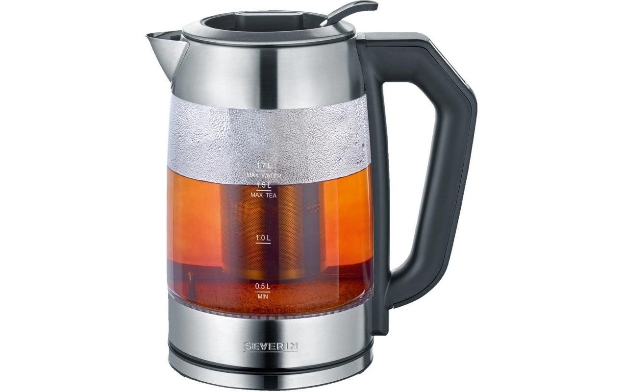 Severin Wasserkocher »WK 3477 45474 l, Silber/Transparent«, 1,7 l, 2200 W
