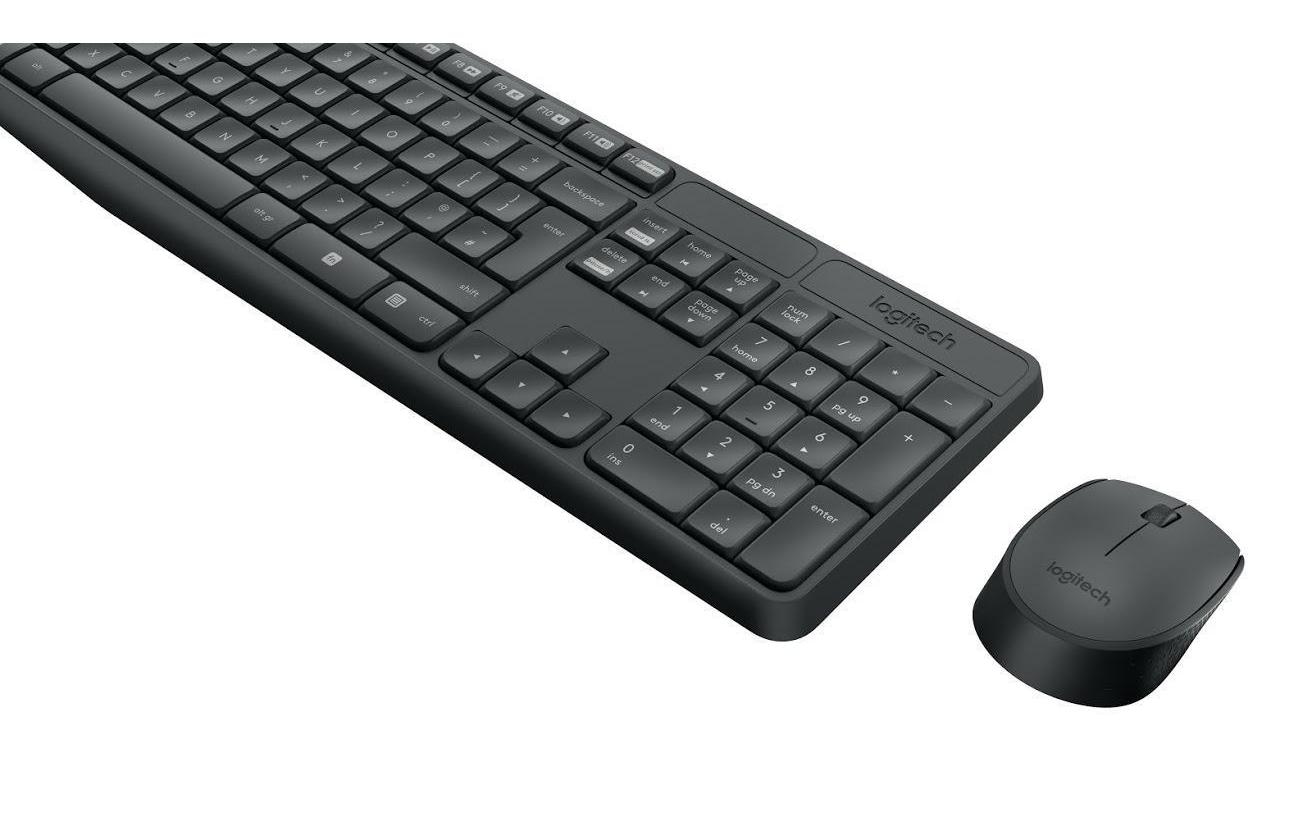 Logitech Tastatur- und Maus-Set »MK235«, (Set, Tastatur-Maus-Set)