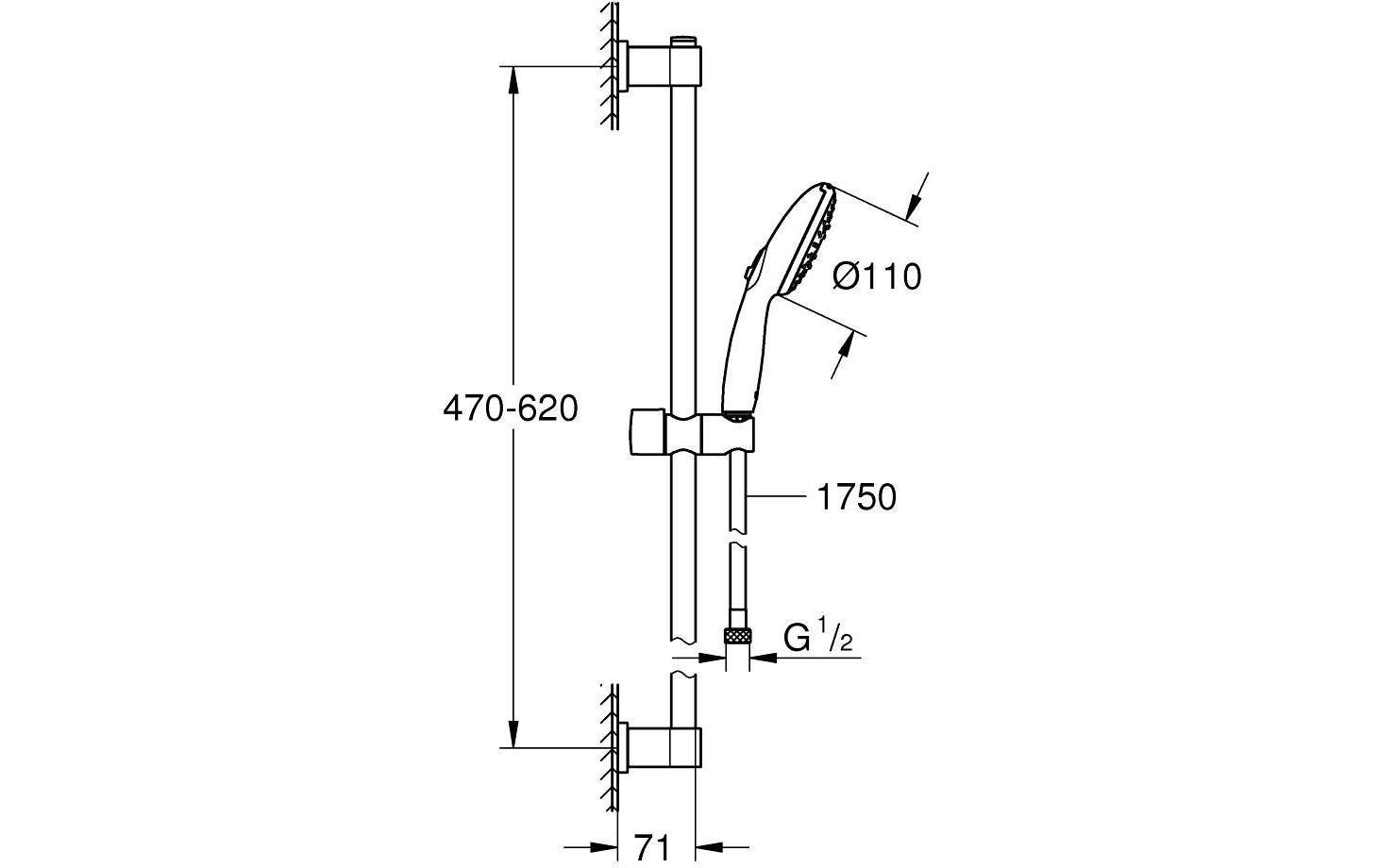 Grohe Duschsystem »Vitalio Start 110«
