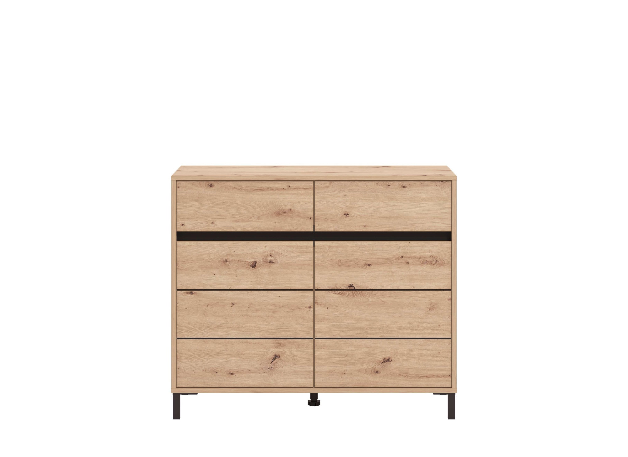 INOSIGN Kommode »Marron für Wohnzimmer, Flur, Schlafzimmer« Breite 106 cm, mit 2 Schubladen, hinter Türen 4 Fächer