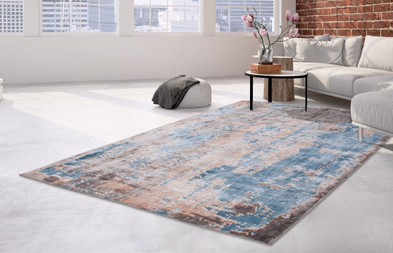 Arte Espina Teppich »Ocean 300«, rechteckig, 23 mm Höhe, Angenehm flauschige Haptik, handgefertigte Unikate, pflegeleicht