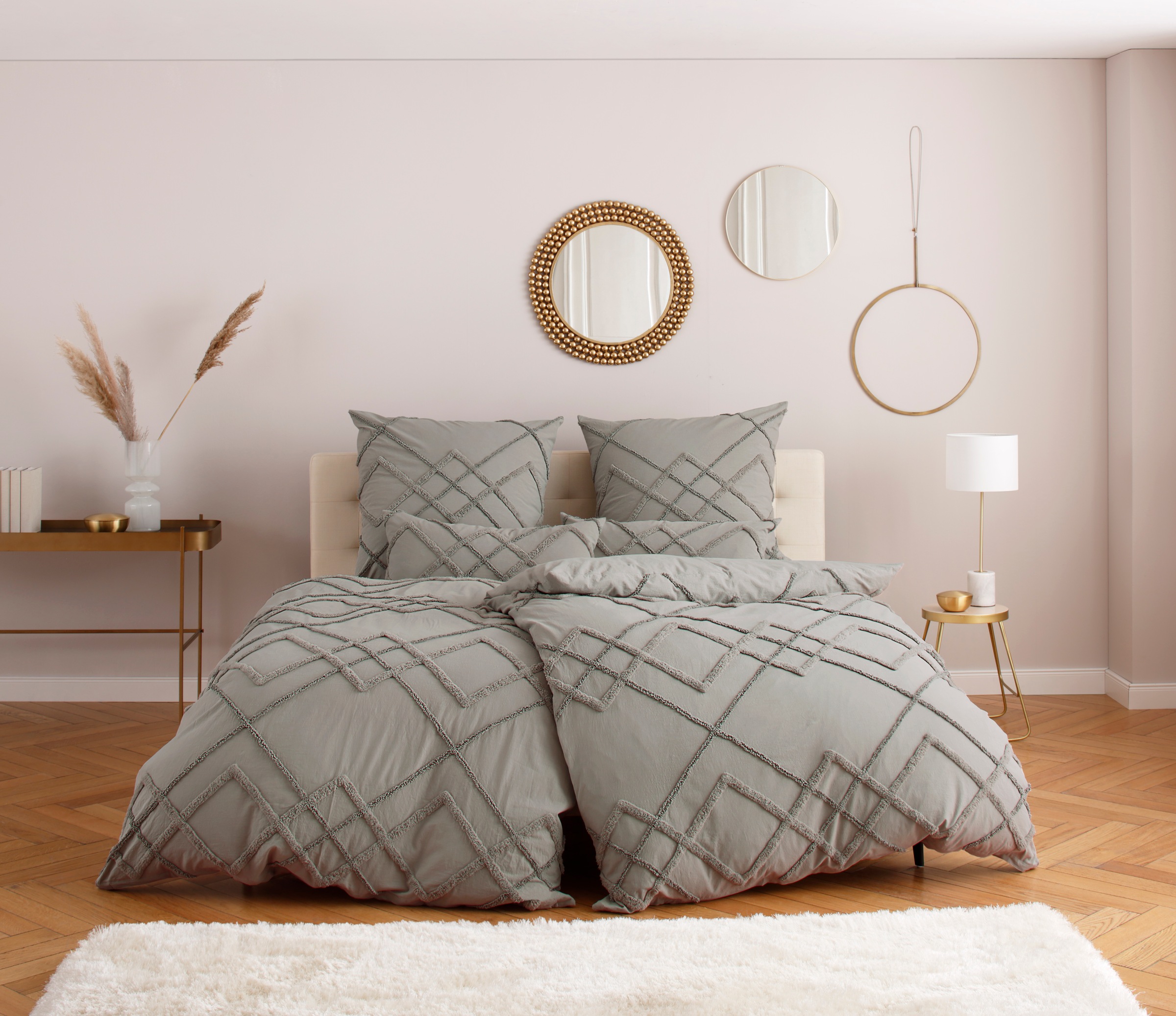 Leonique Wendebettwäsche »Evelyn in Gr. 135x200 oder 155x220 cm«, (2 tlg.), Bettwäsche... kaufen