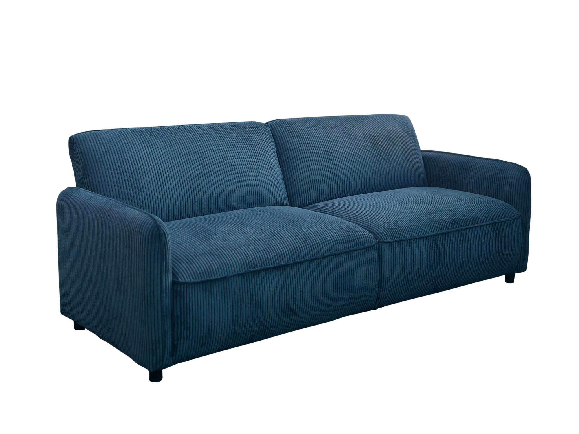 Dorel Home 3-Sitzer »Allie Curved Schlafsofa 209 cm«, Bettfunktion (110/190), verstellbare Rückenlehne, Cord u. Velours