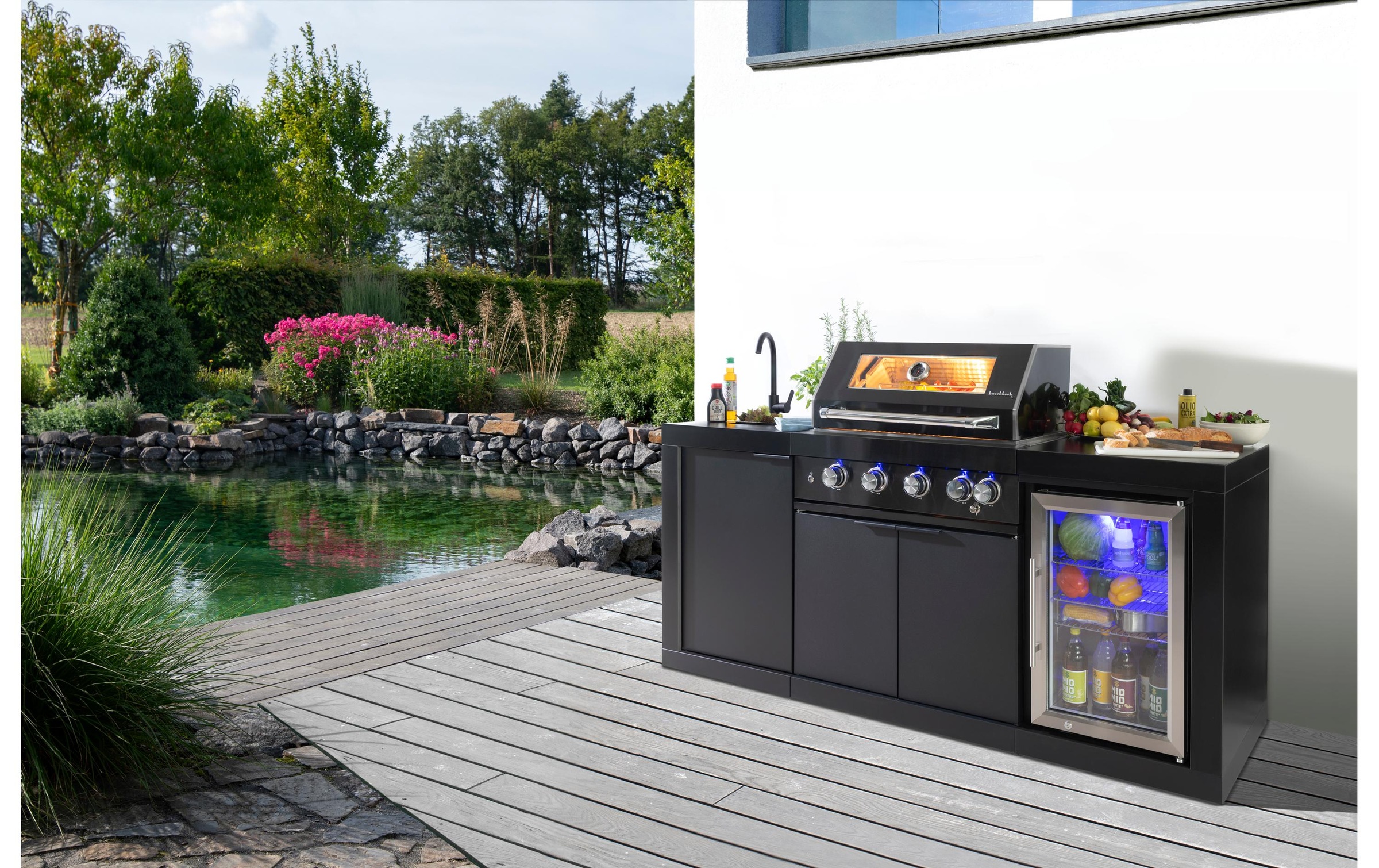 Buschbeck Gasgrill »Liverpool, 195 x 58 x 112 cm«