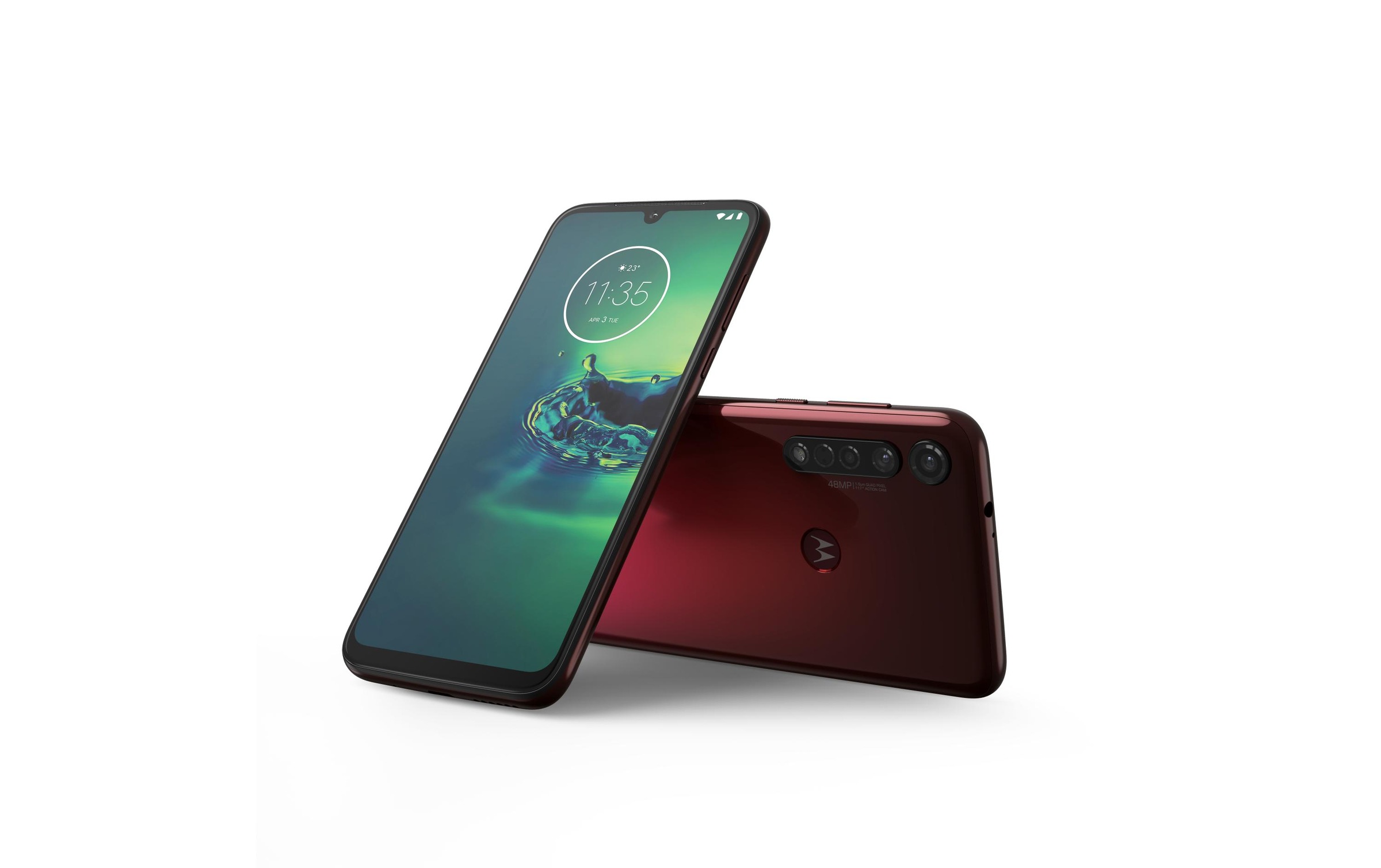 Motorola Smartphone »Moto G8 Plus Rot«, rot, 16 cm/6,3 Zoll, 64 GB Speicherplatz, 48 MP Kamera