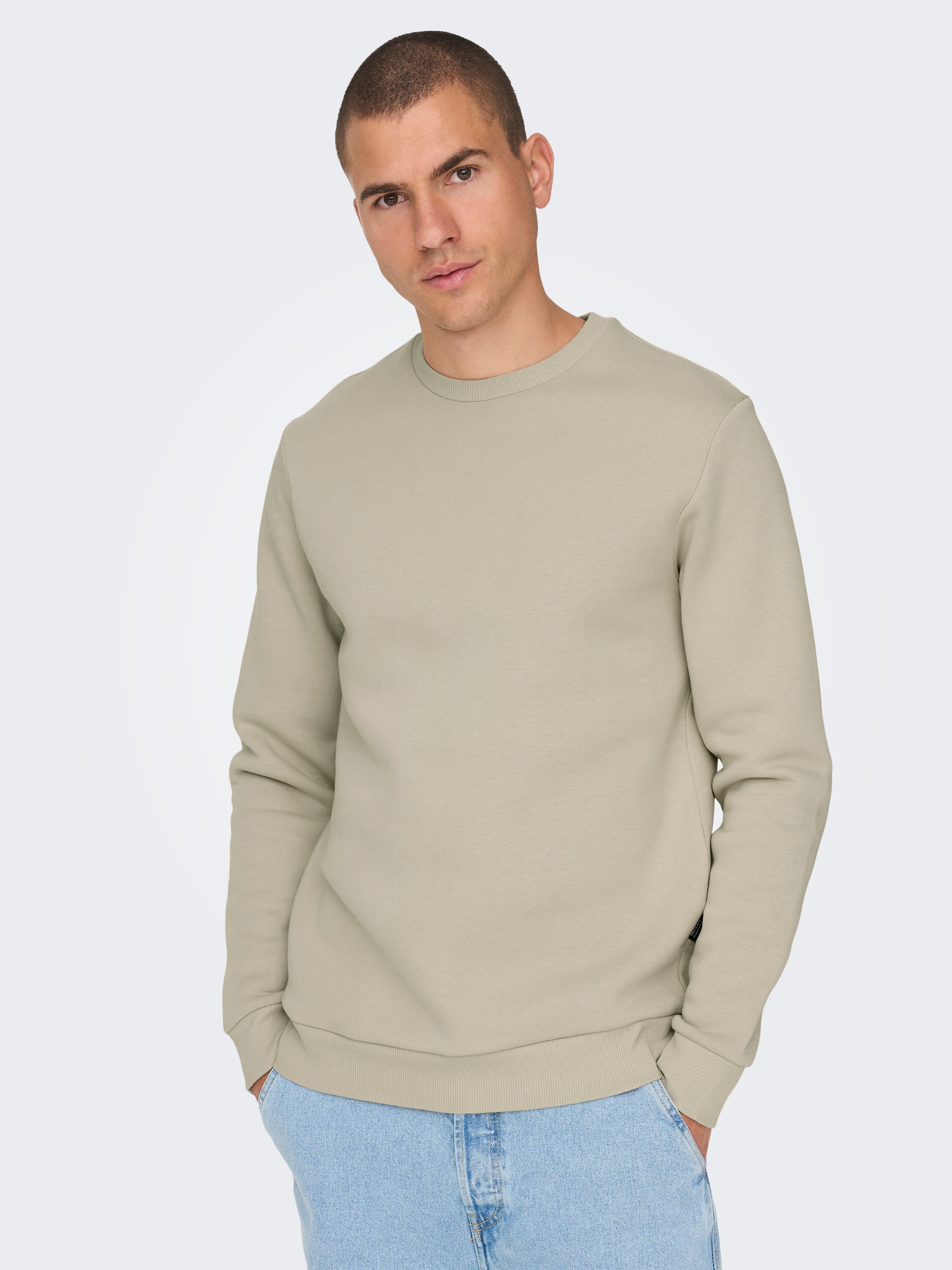 ONLY & SONS Sweatshirt »ONSCERES CREW NECK NOOS«, Baumwollmischung, regular fit