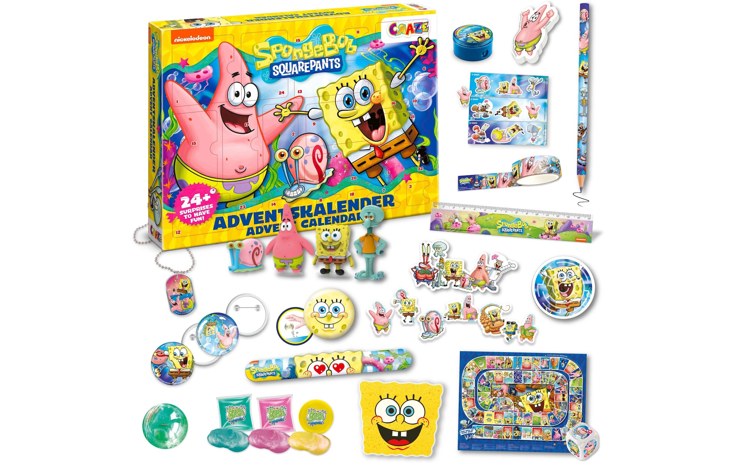 CRAZE Adventskalender »SpongeBob 2024«, ab 3 Jahren