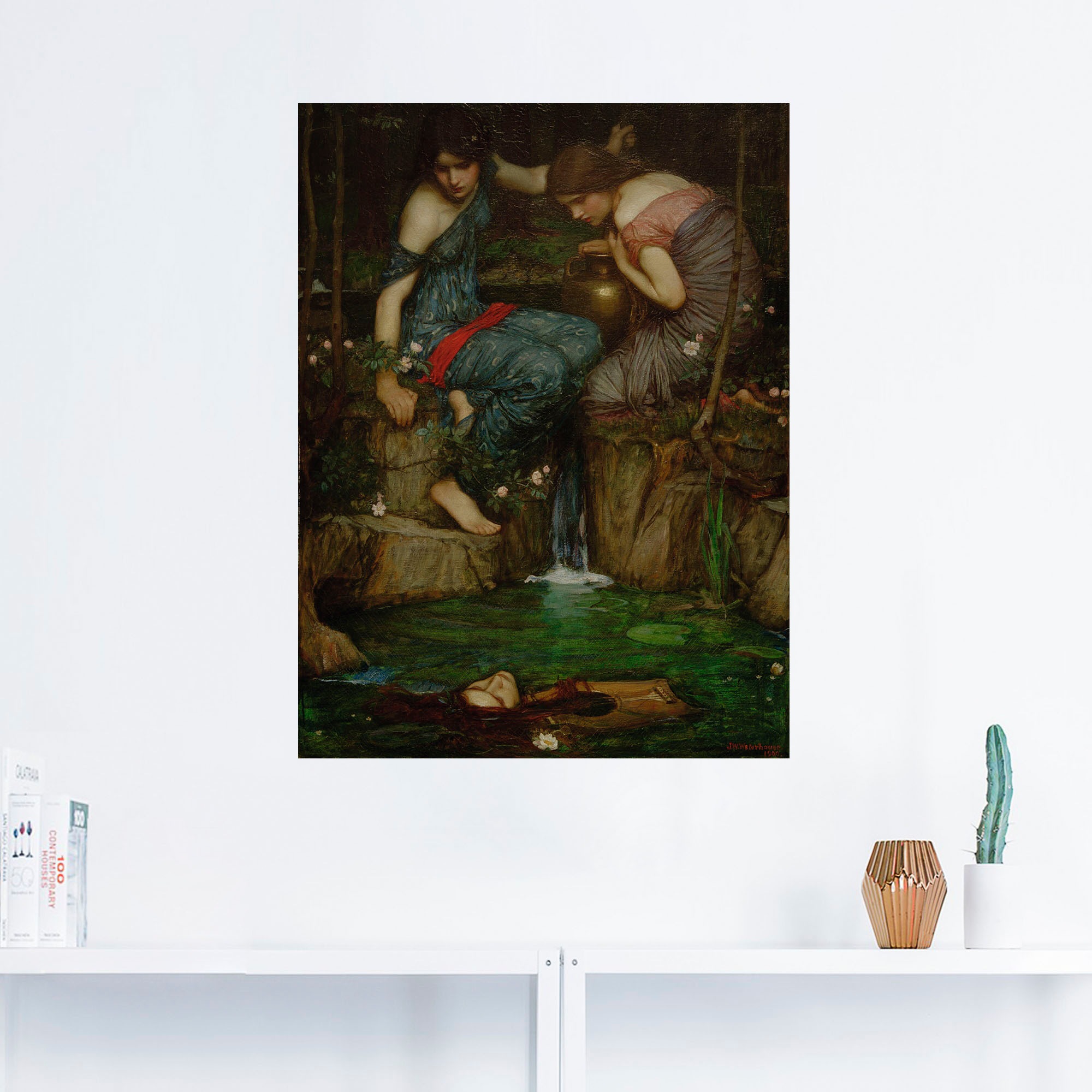 Artland Wandbild »Die Nymphen finden das Haupt des Orpheus«, klassische Fantasie, (1 St.), als Leinwandbild, Wandaufkleber oder Poster in versch. Grössen