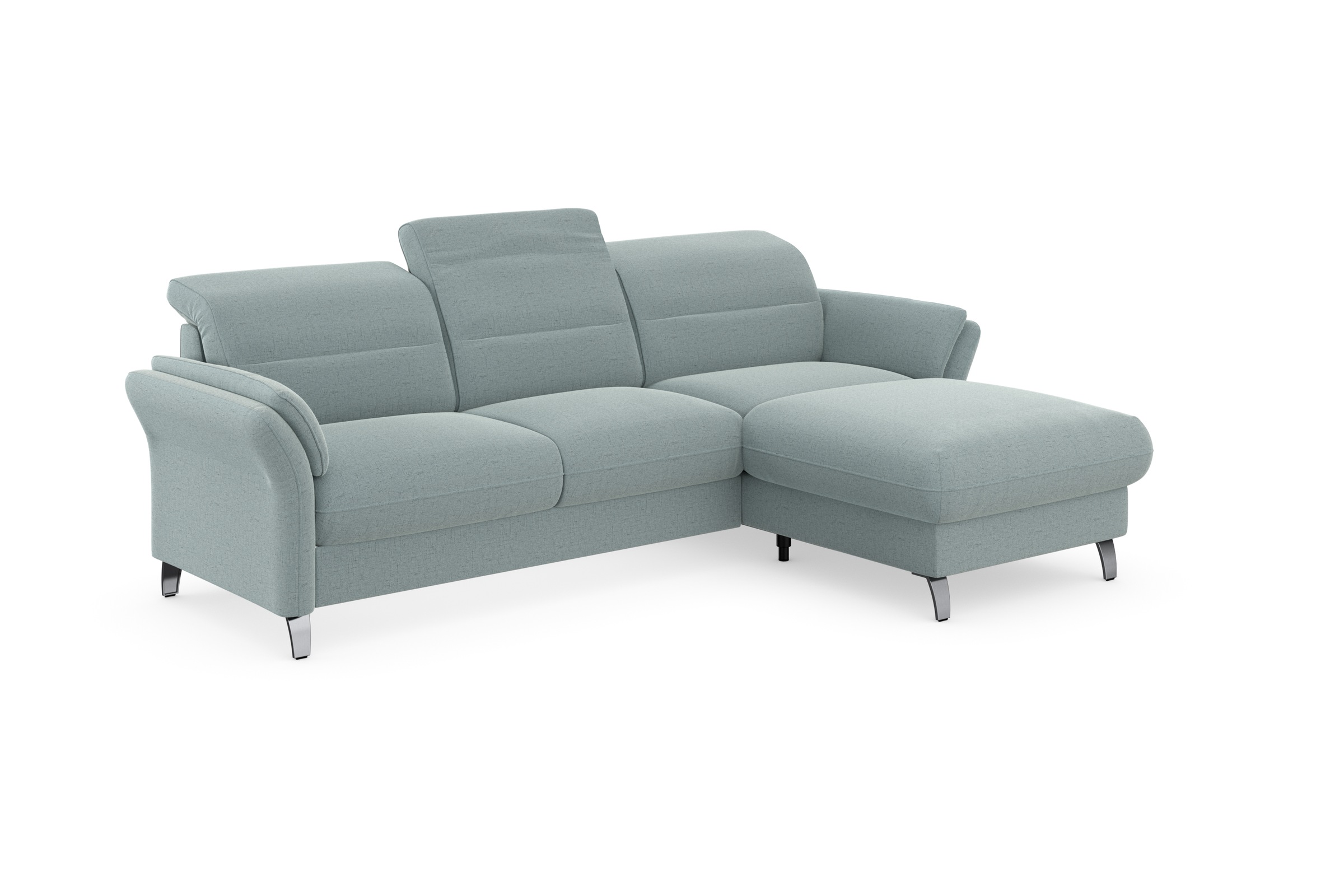 sit&more Ecksofa »Grenoble L-Form mit Federkern«, wahlweise mit Bettfunktion, Bettkasten, Arm- und Kopfteilverstellung