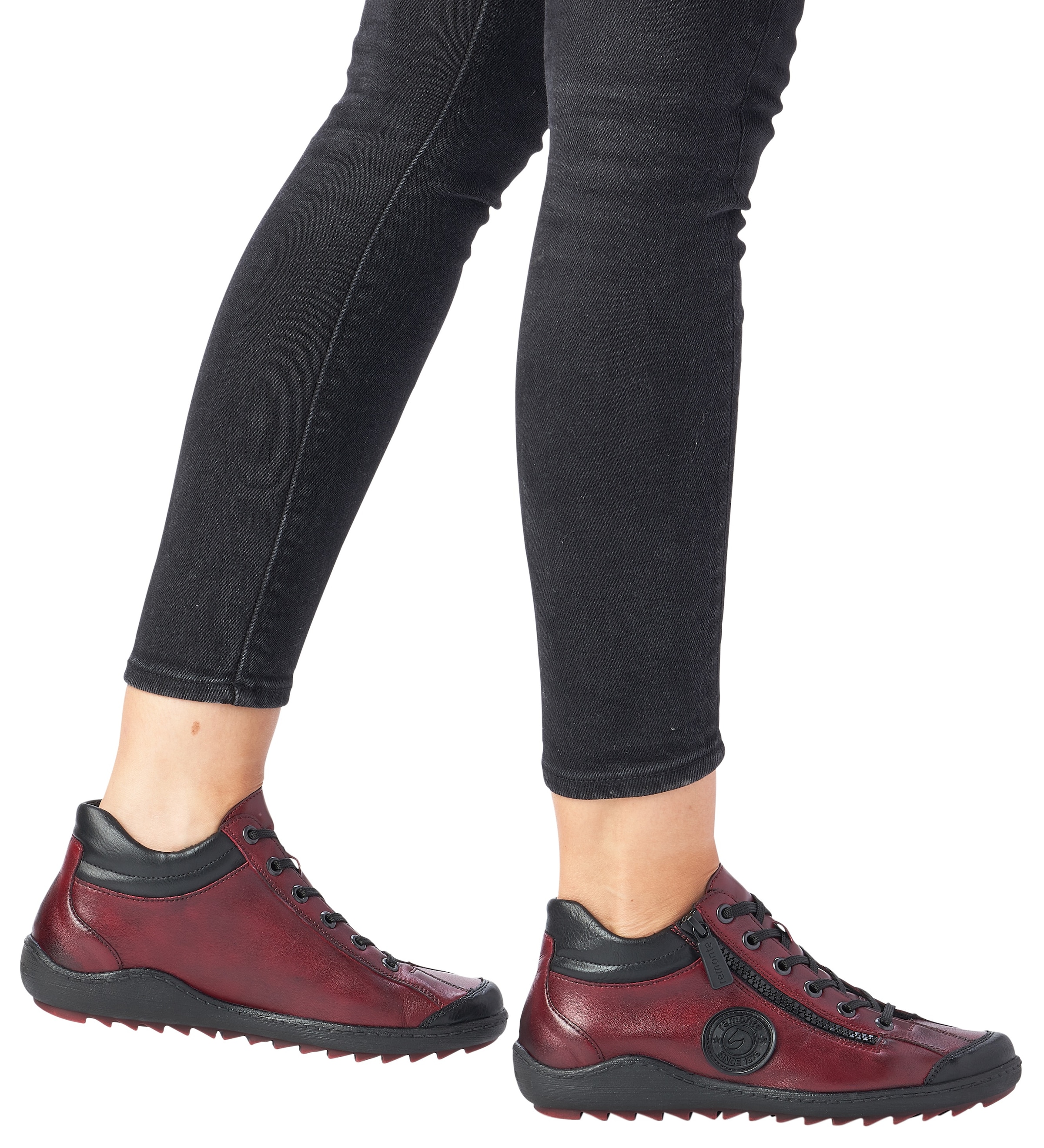 Remonte Schnürboots, Flats, Komfortschuh, Boots mit seitlichem Reissverschluss