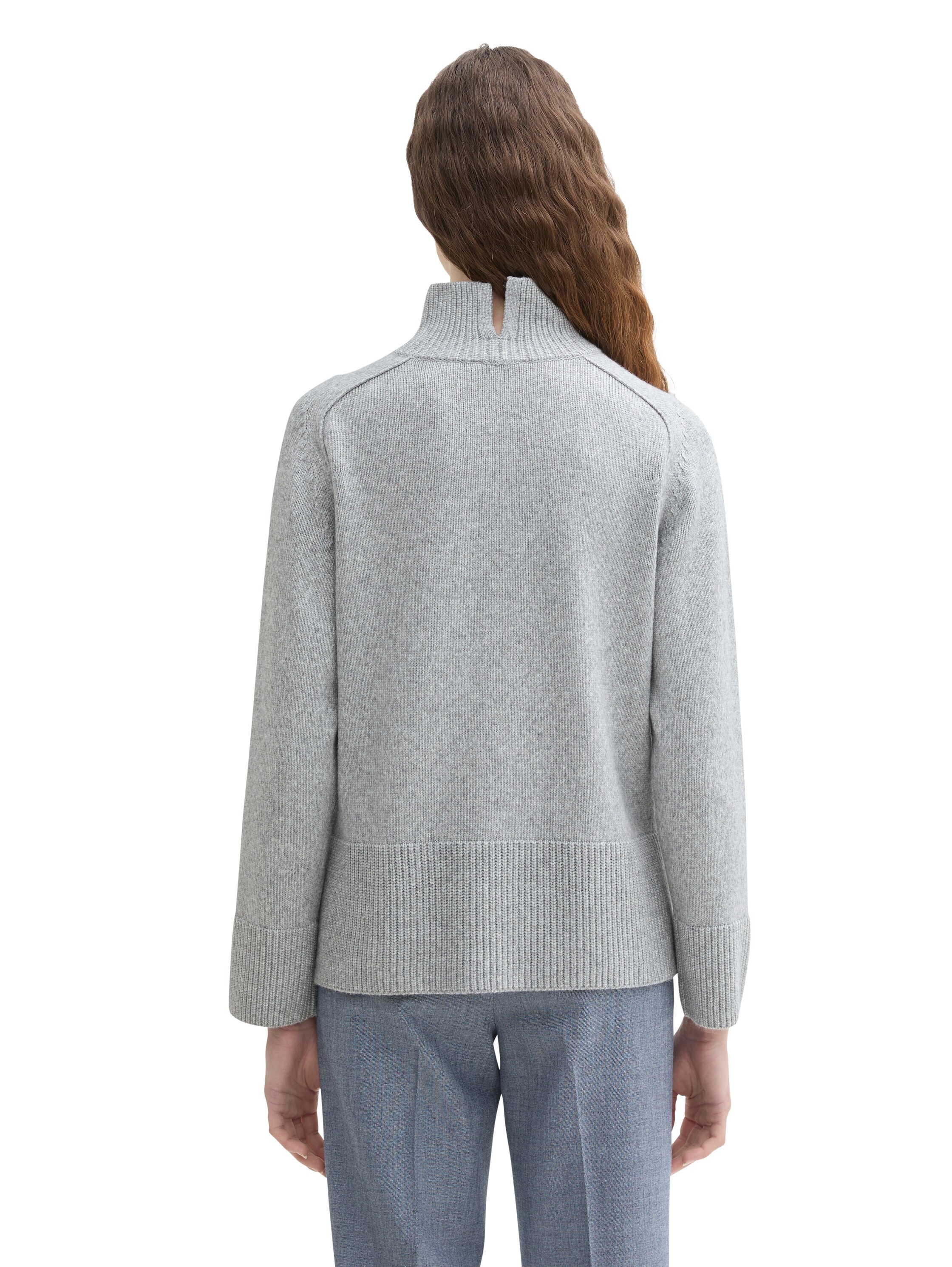 TOM TAILOR Strickpullover, mit hohem Stehkragen