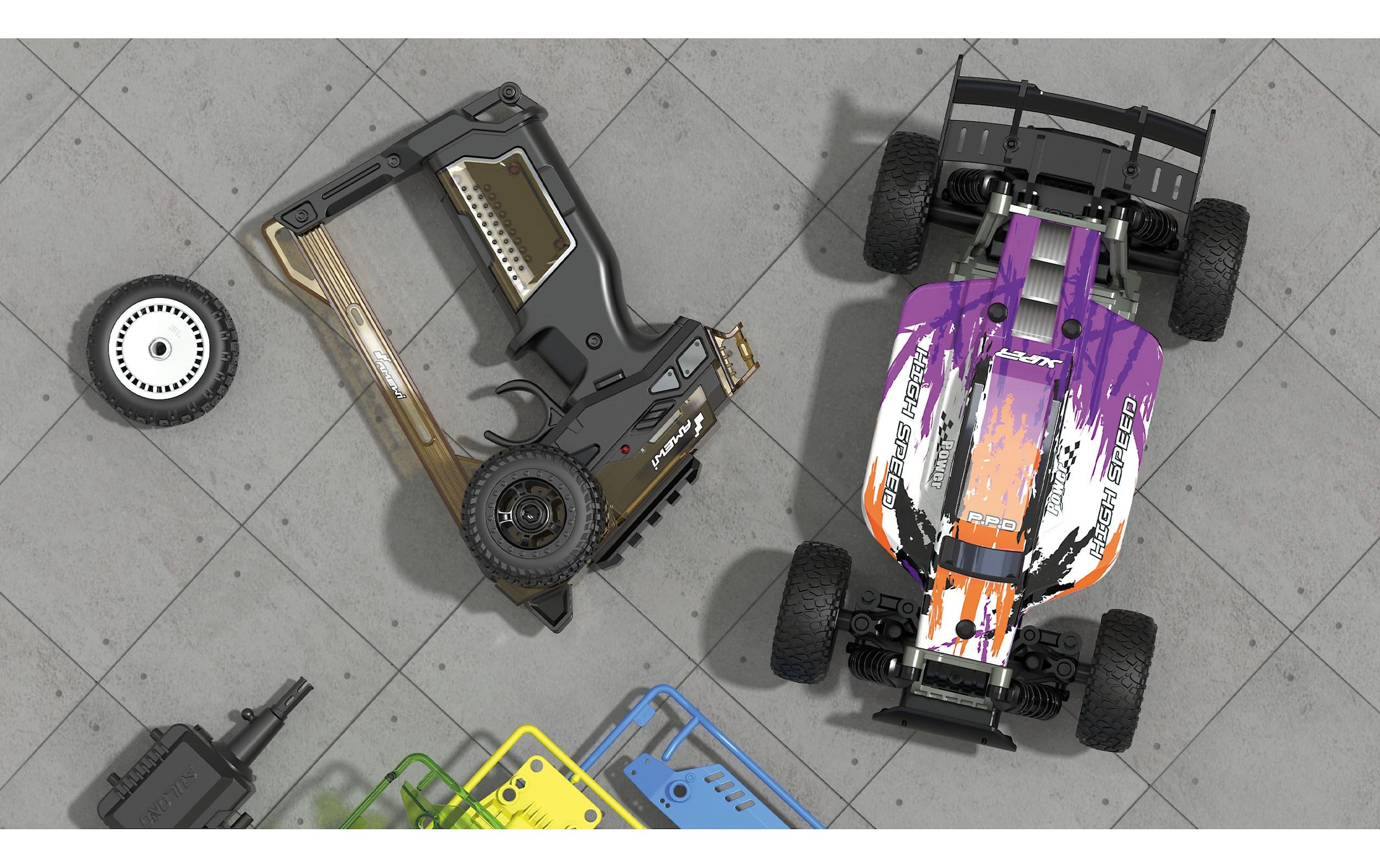 Amewi RC-Buggy »CoolRC DIY Race 2WD Bausatz,«